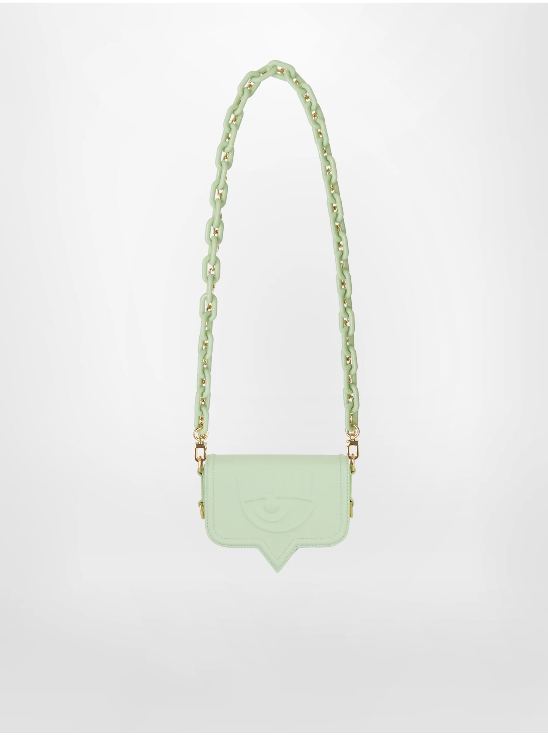 Levně Světle zelená dámská kabelka CHIARA FERRAGNI Eyelike Bags