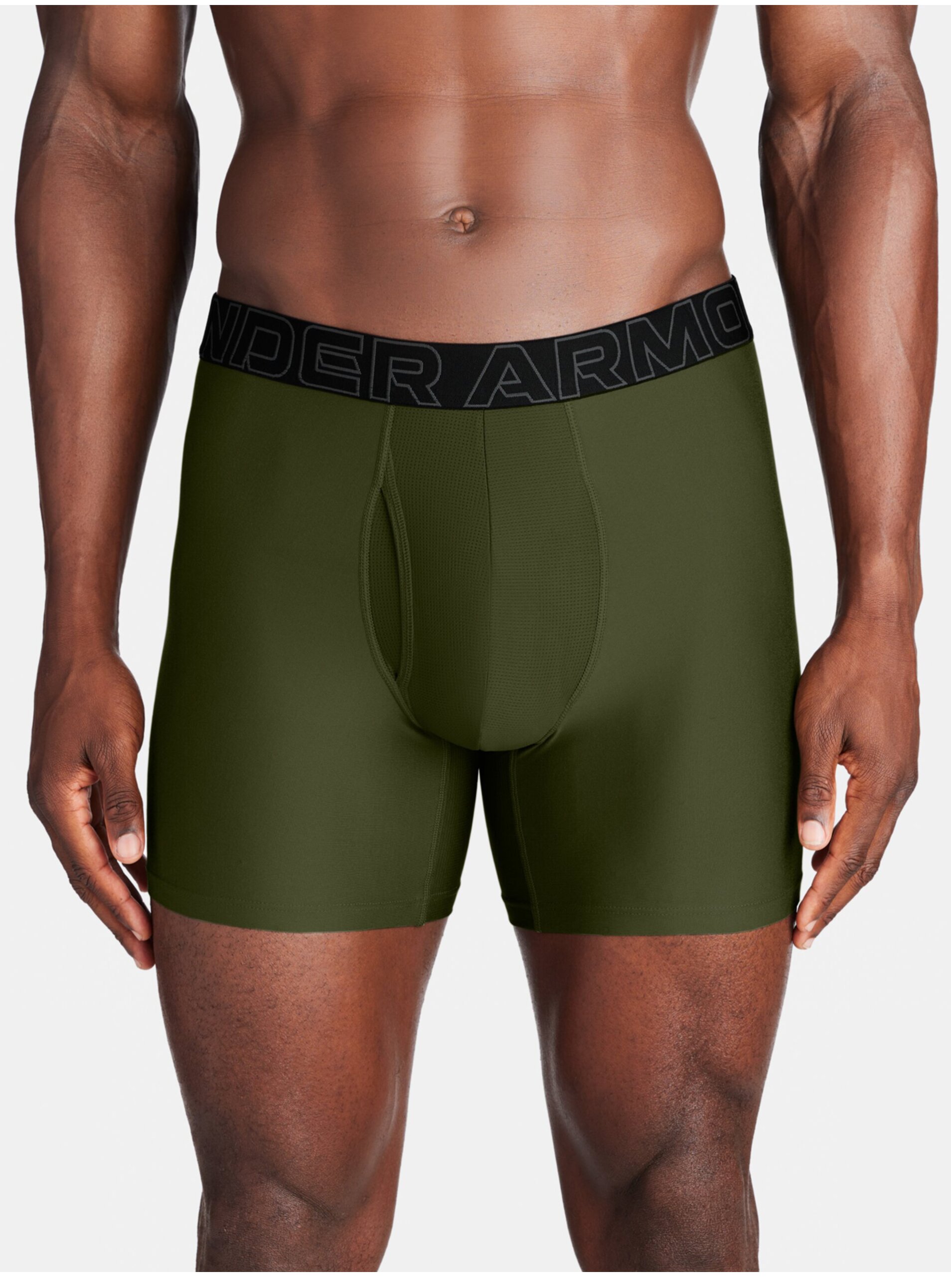 Lacno Zelené pánske boxerky Under Armour M UA Perf Tech 6in