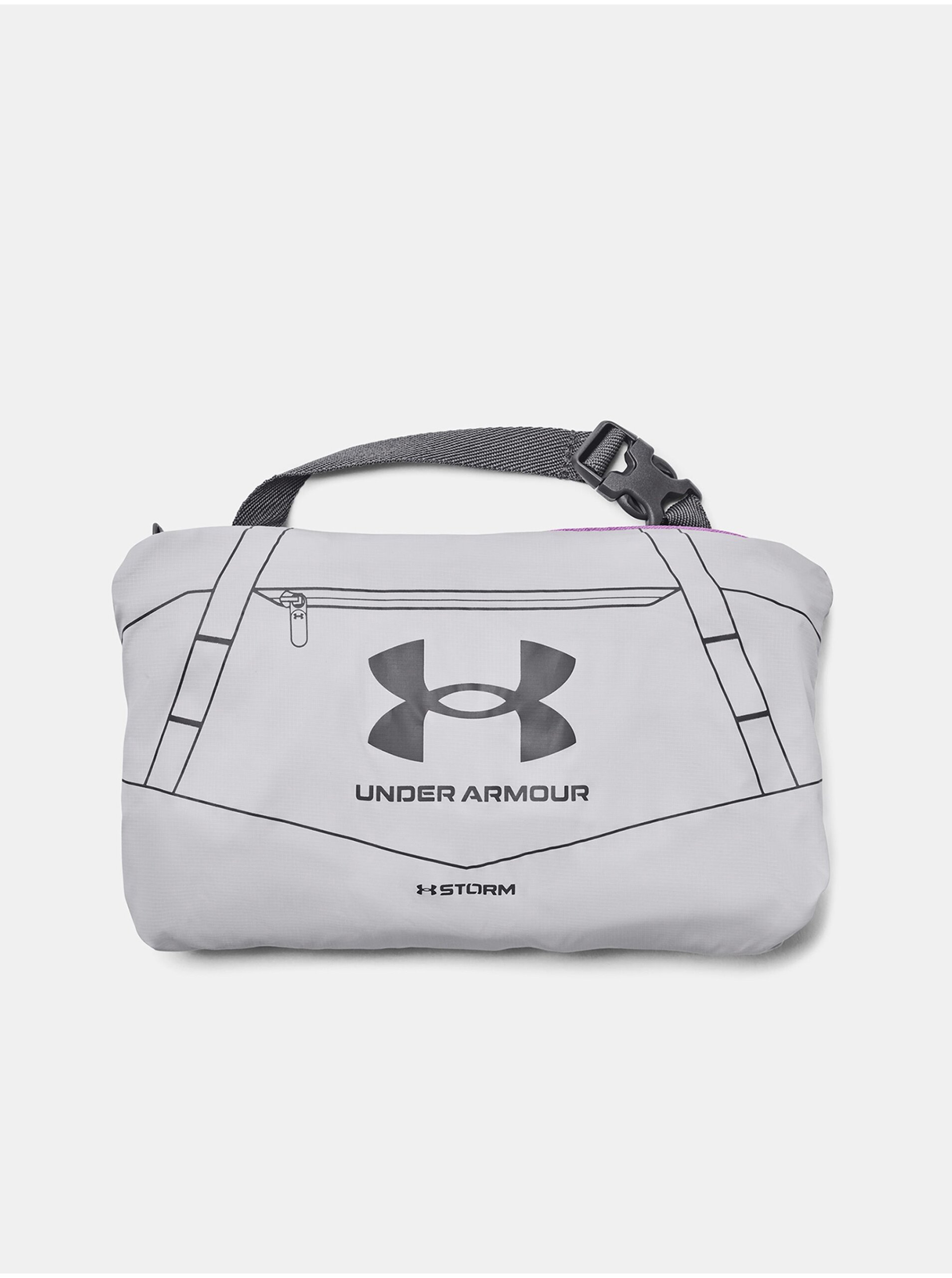 Levně Světle šedá dámská sportovní taška Under Armour UA Undeniable 5.0 XS Pkble-GRY