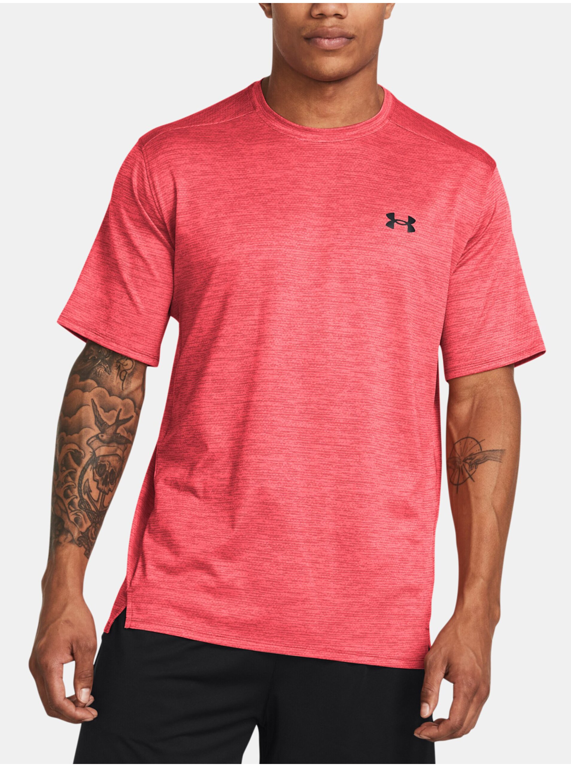 Lacno Koralové pánske športové tričko Under Armour UA Tech Vent SS-RED