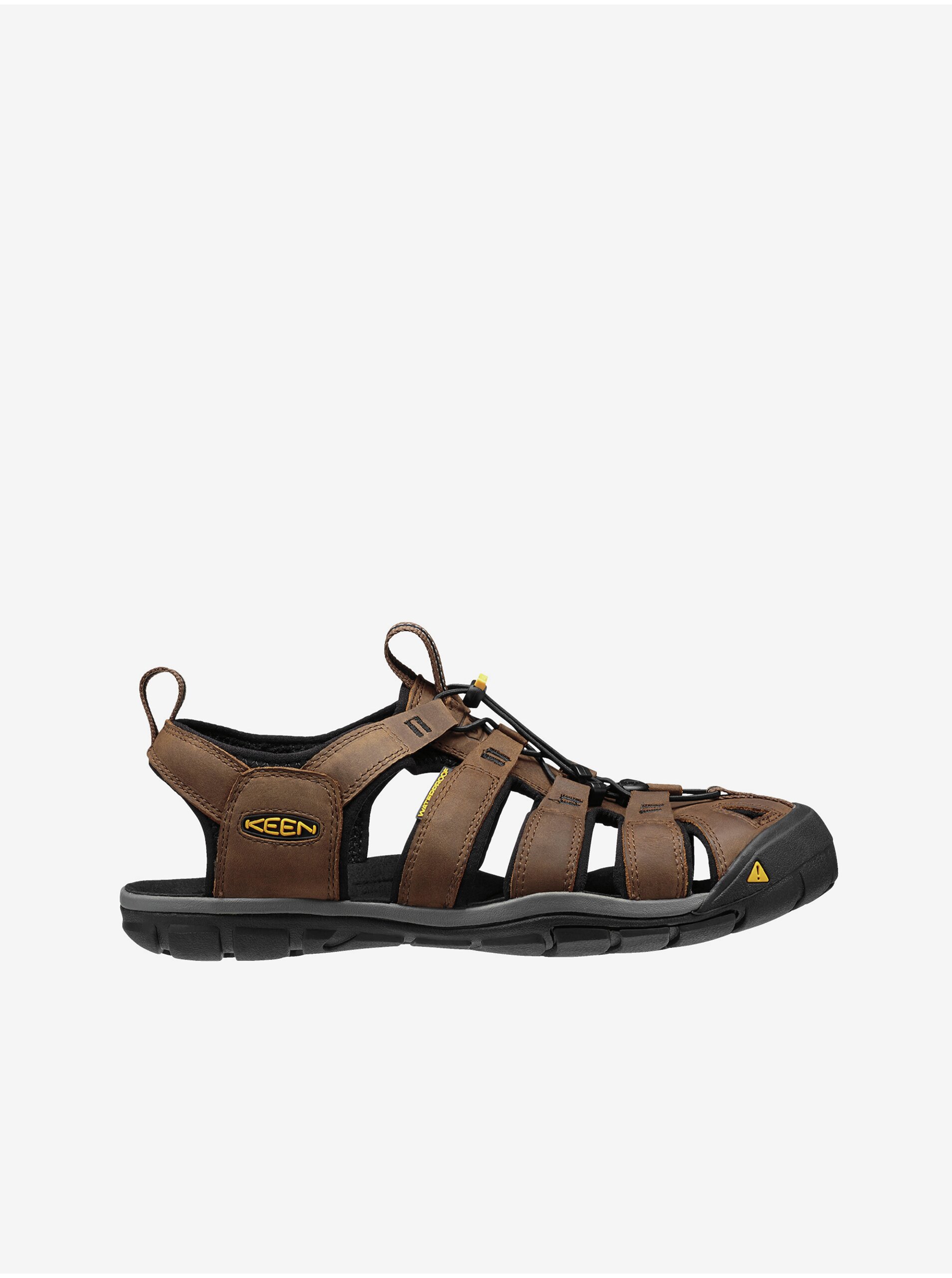 E-shop Hnedé pánske kožené outdoorové sandále Keen Clearwater CNX Leather