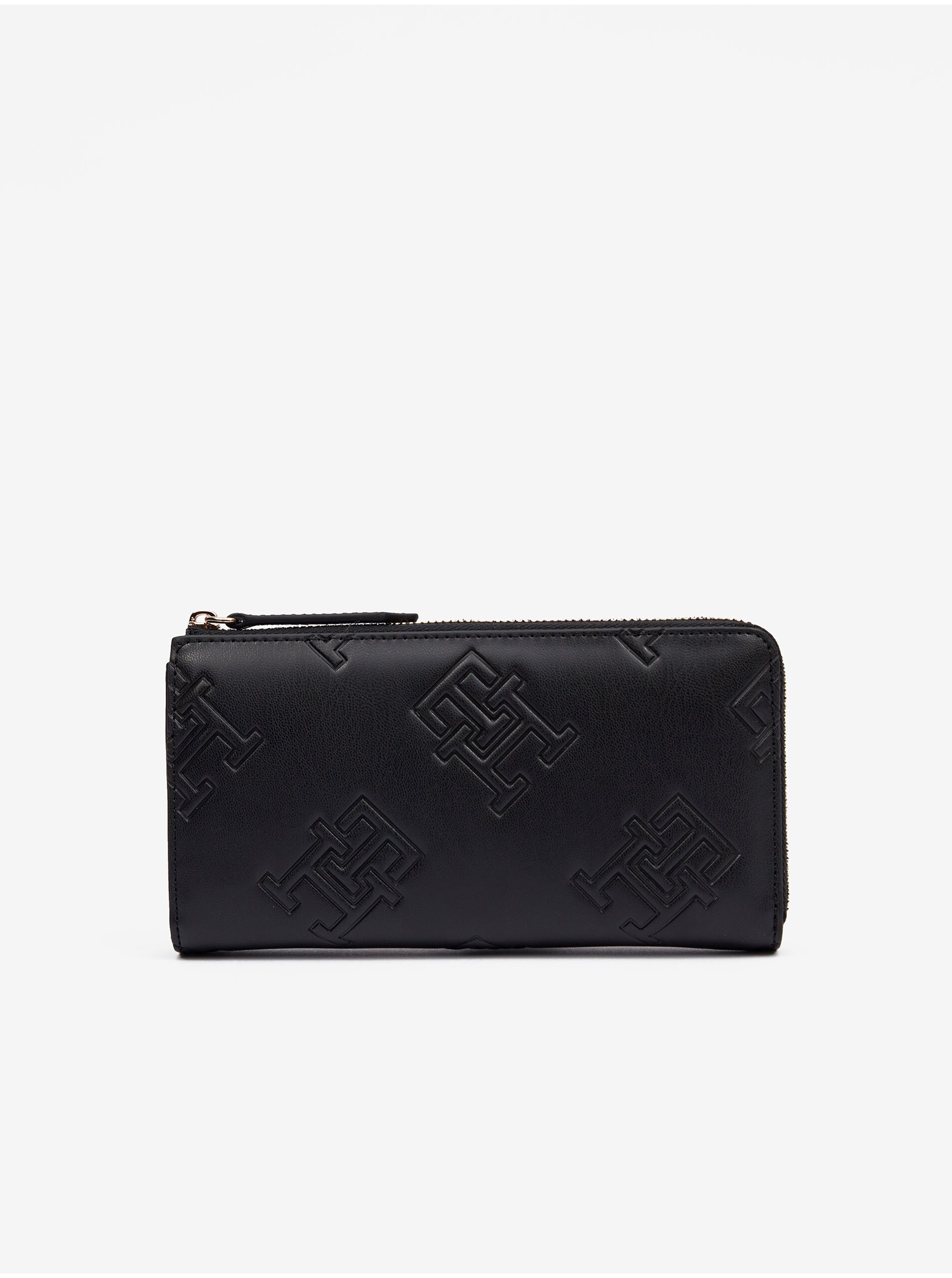 Lacno Čierna dámska peňaženka Tommy Hilfiger TH Refined Large Za Mono