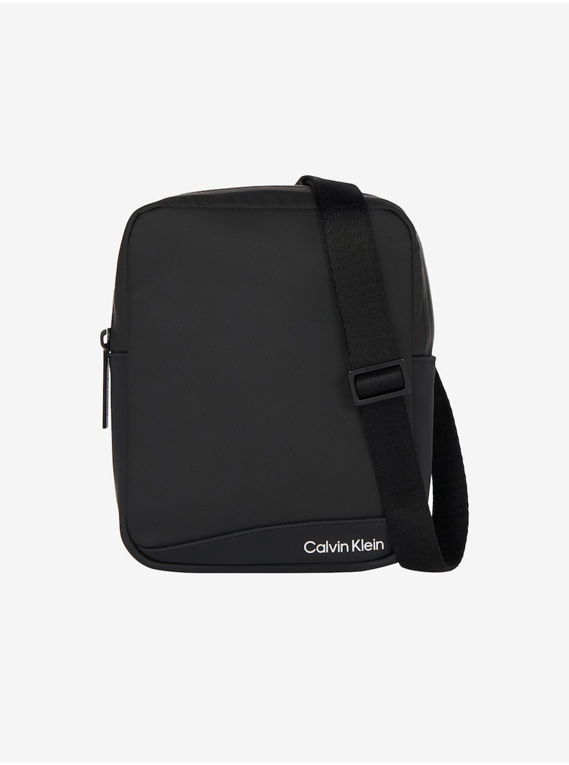 Levně Černá pánská taška přes rameno Calvin Klein Rubberized Conv Reporter S
