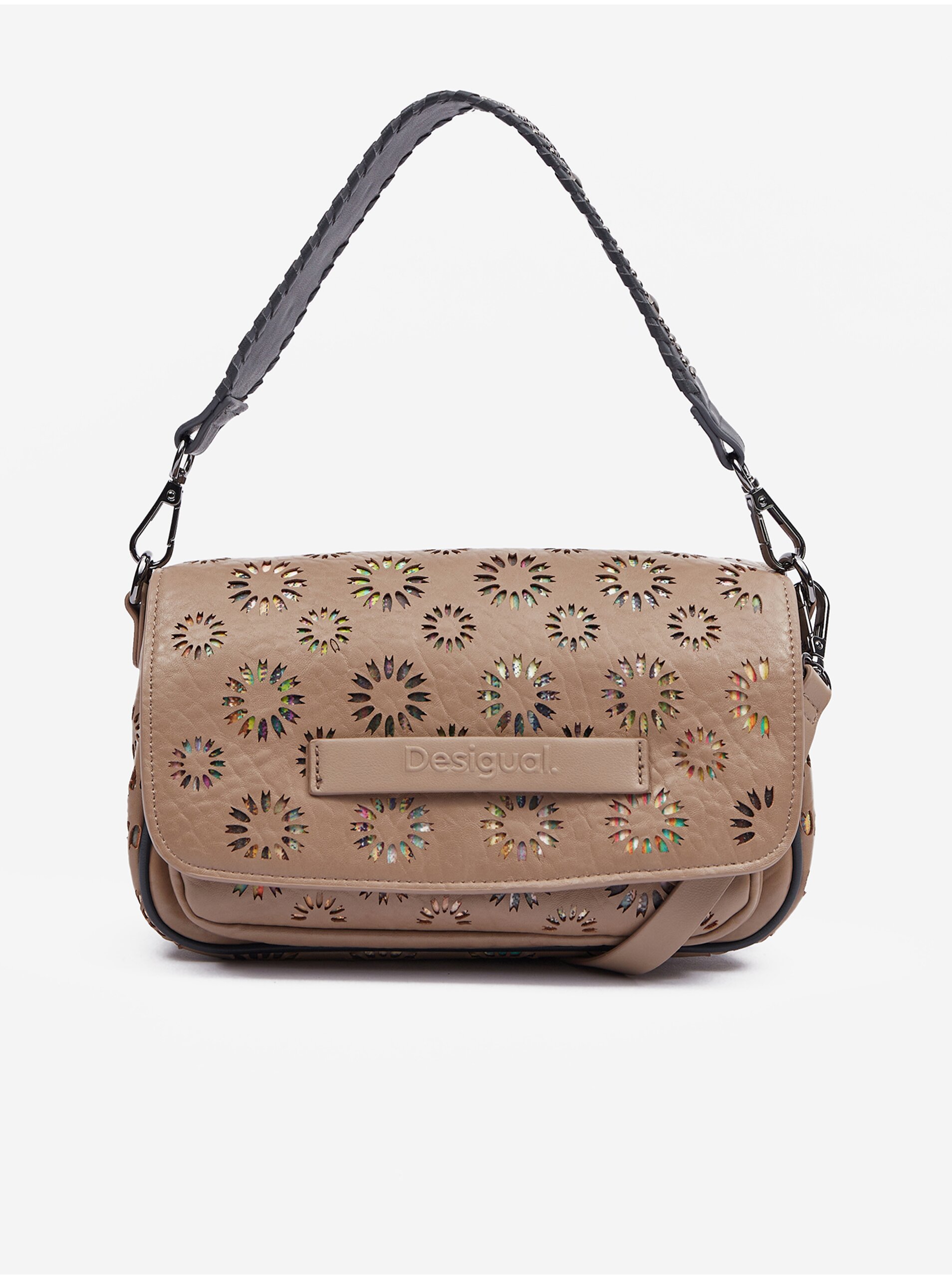 Levně Světle hnědá dámská crossbody kabelka Desigual Amorina Tromso