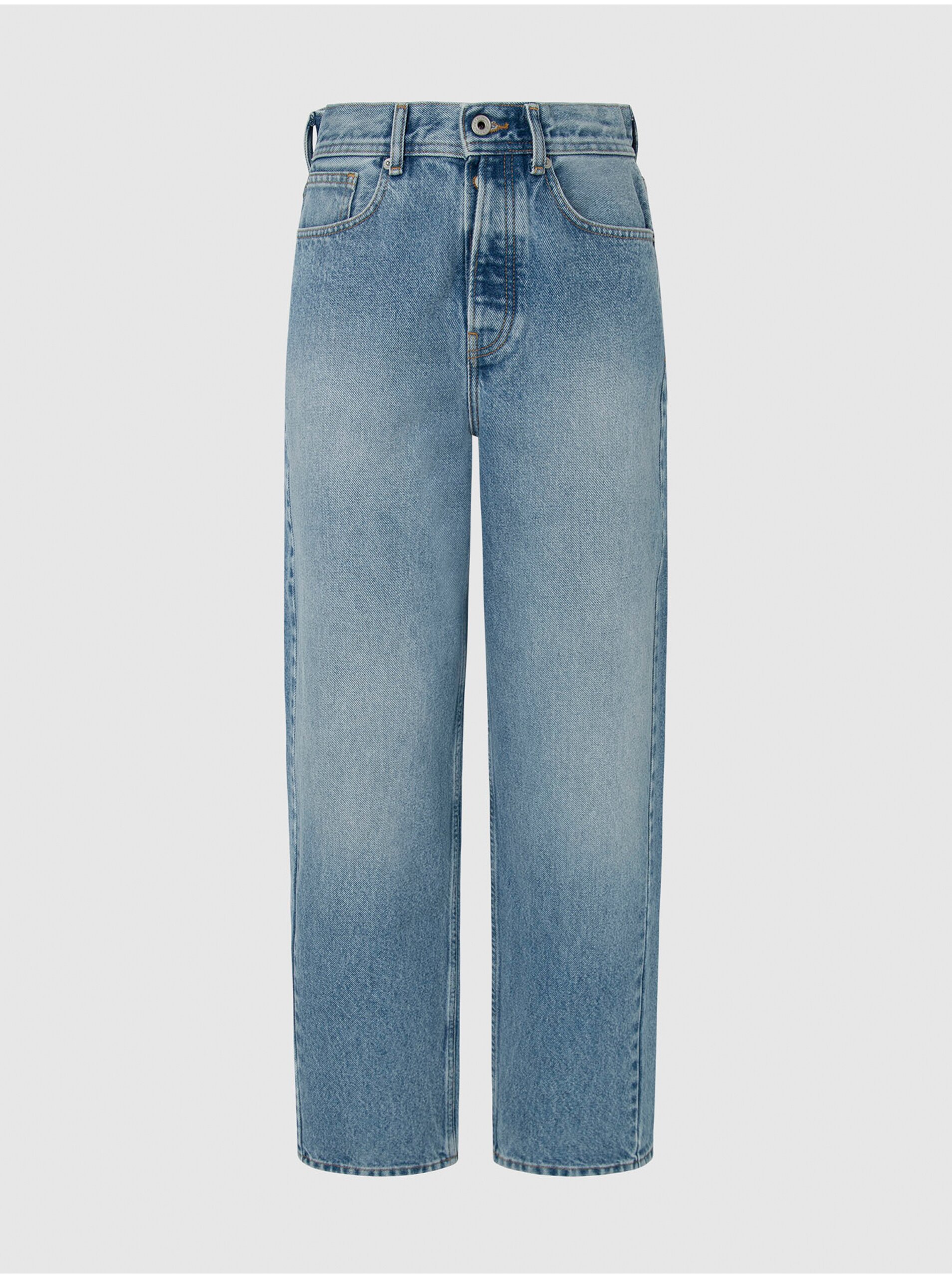 Levně Světle modré dámské straight fit džíny Pepe Jeans