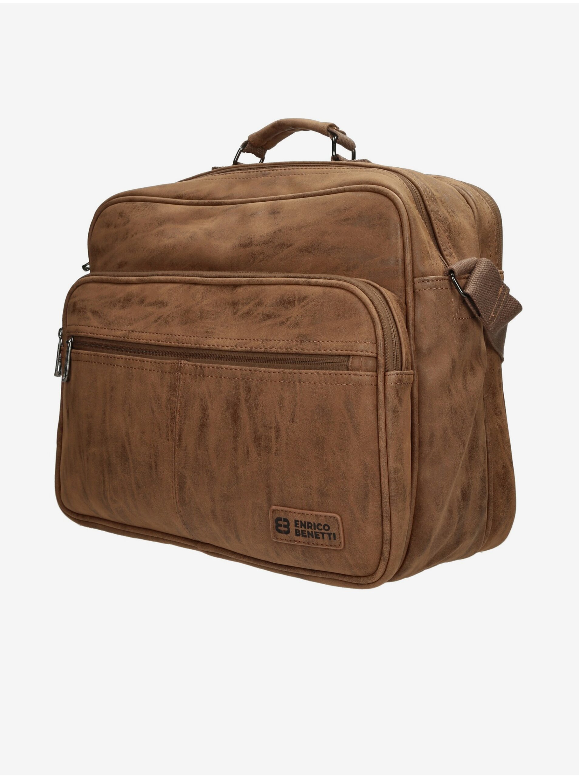 Levně Brašna Enrico Benetti Rotterdam 15" Notebook Bag 20 l Camel