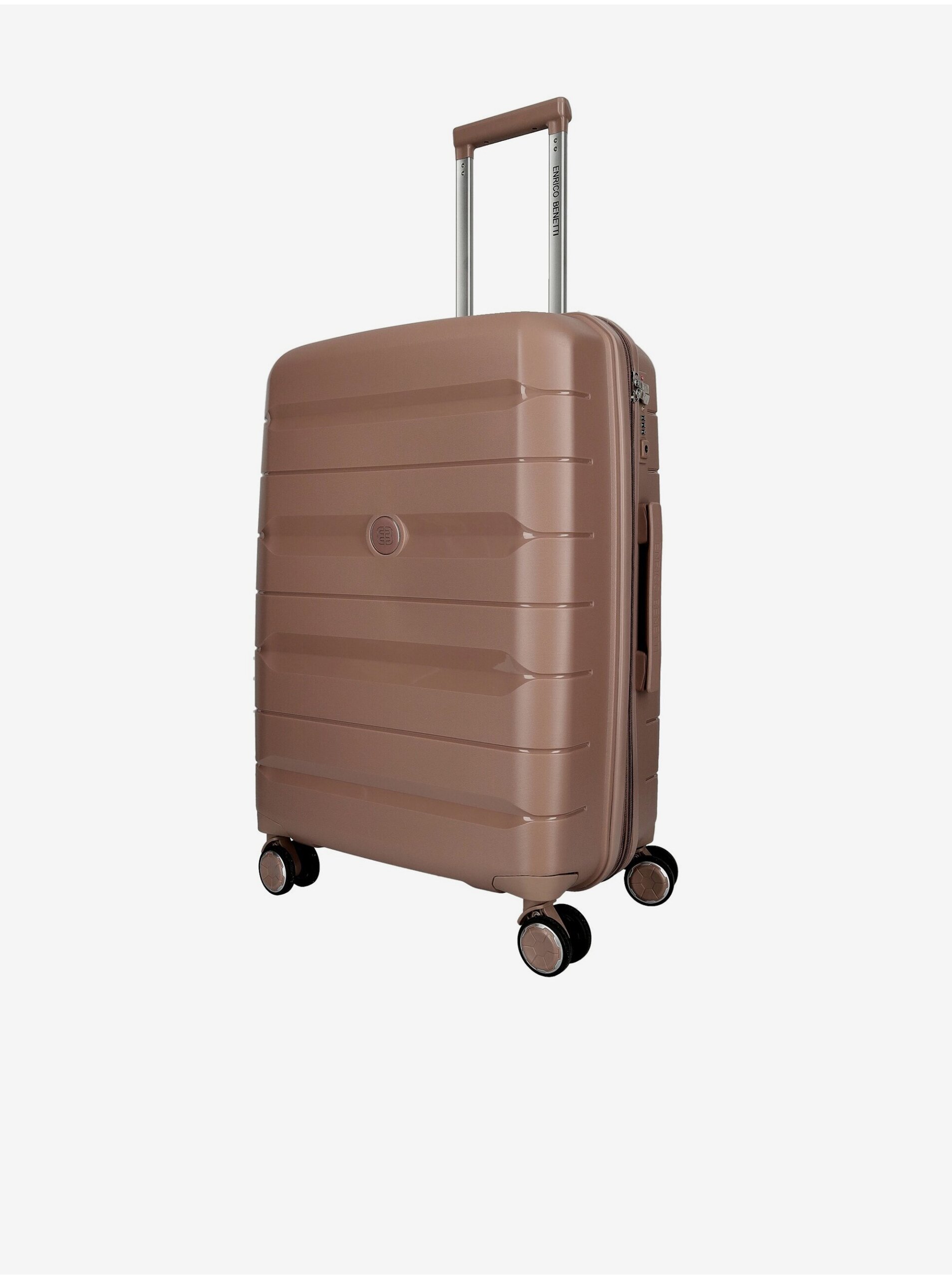 Cestovní kufr Enrico Benetti Montréal M Soft pink