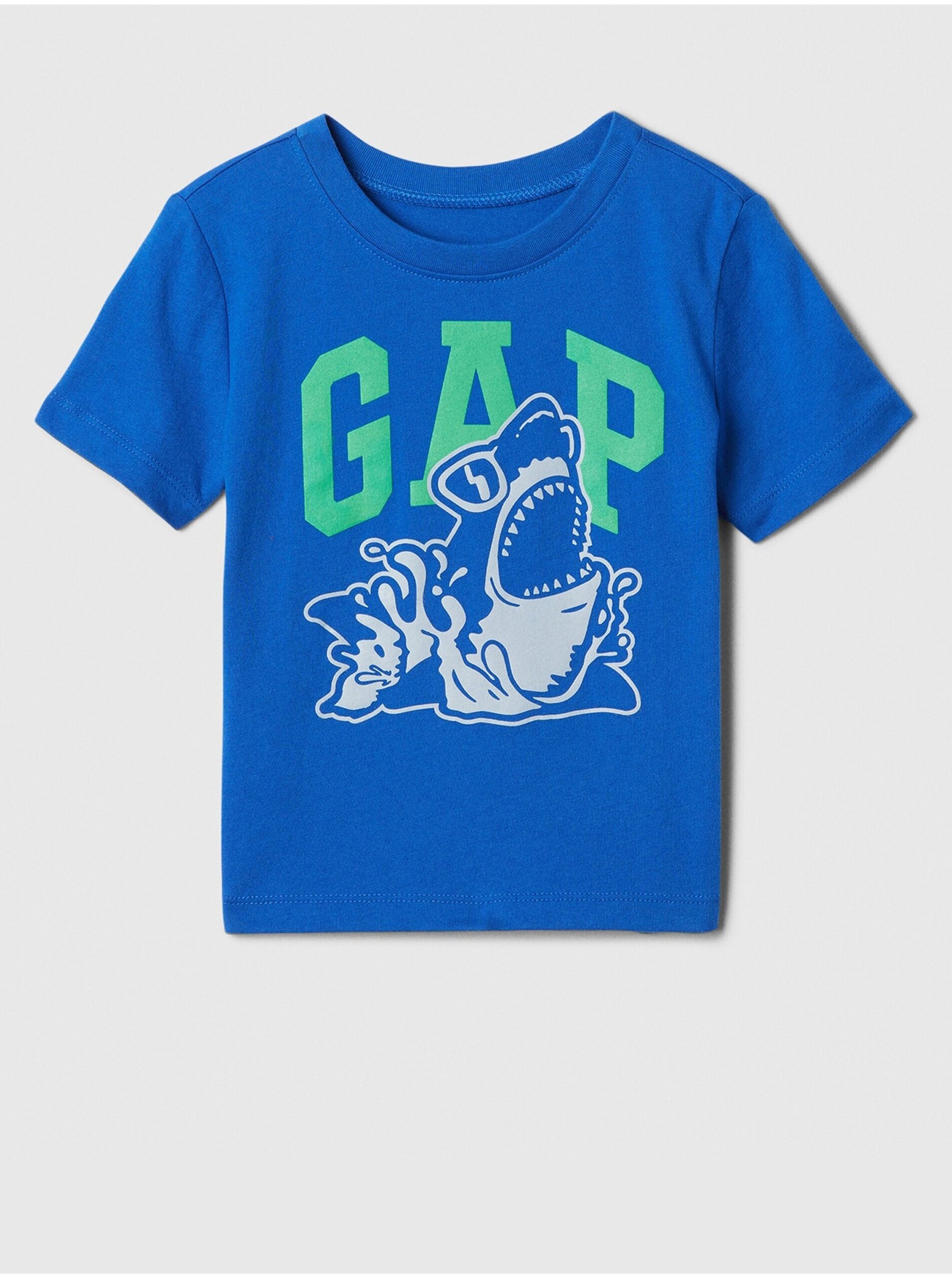 Levně Modré klučičí tričko s logem GAP