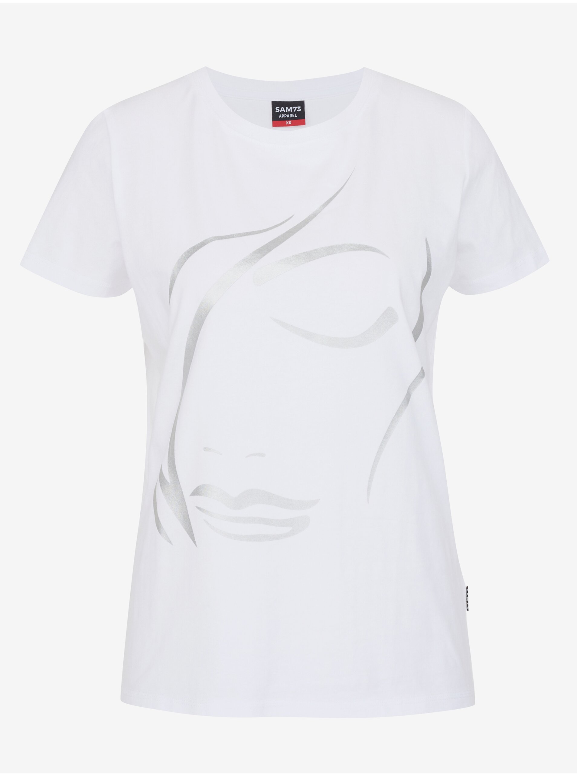 Levně Bílé dámské tričko SAM 73 Marianela