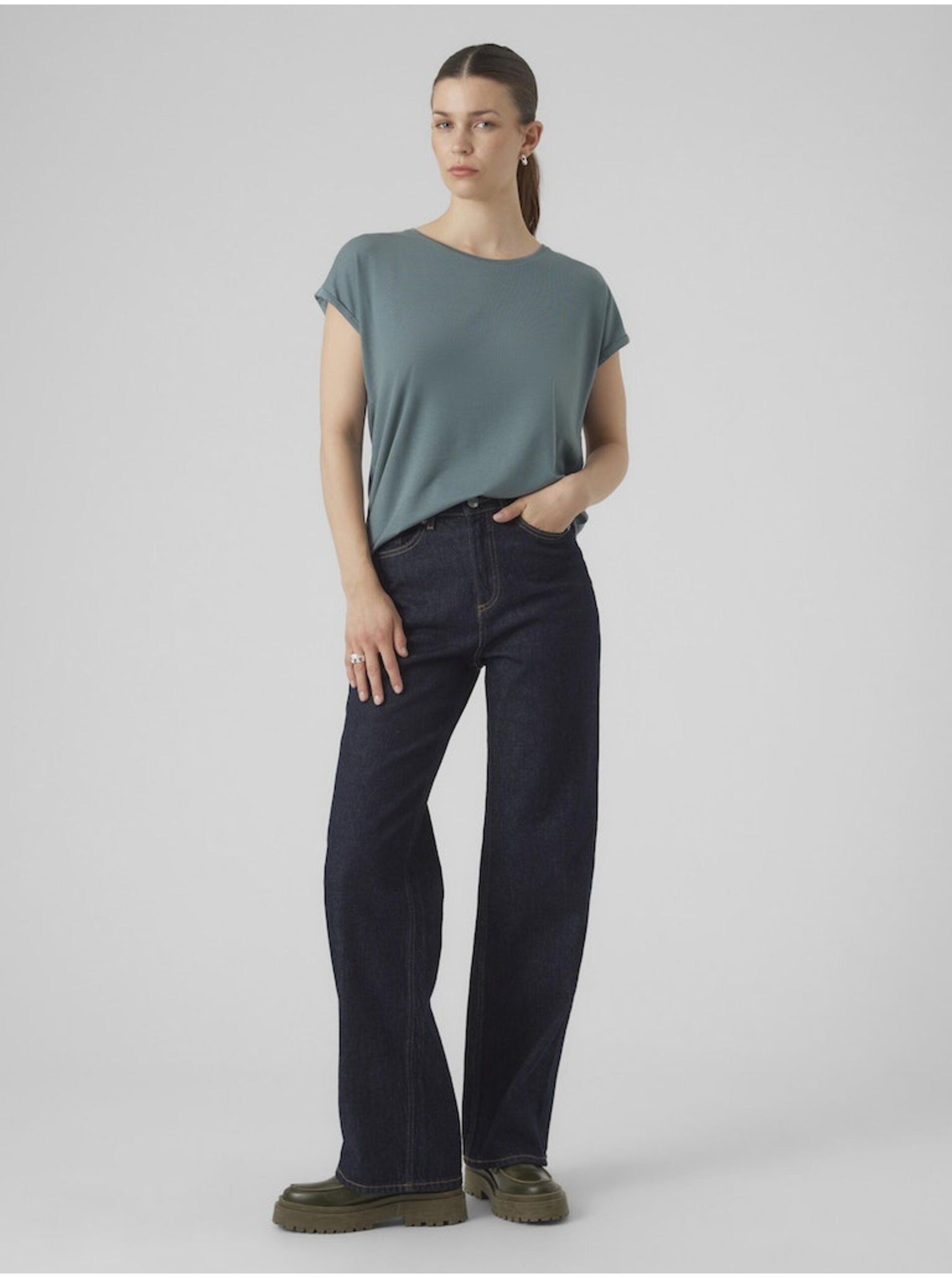 Zelené dámske tričko Vero Moda Ava