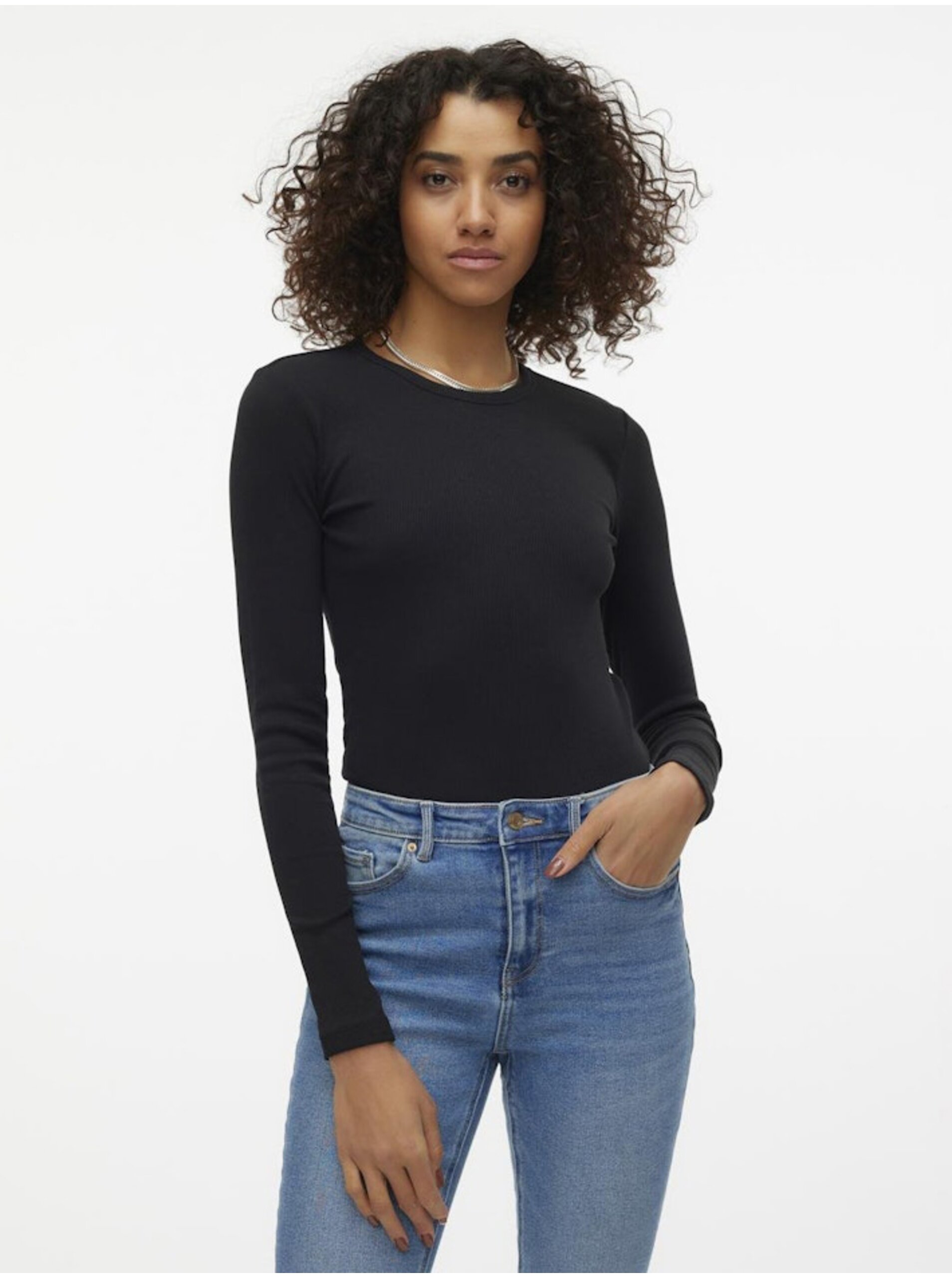 Černé dámské tričko Vero Moda Chloe