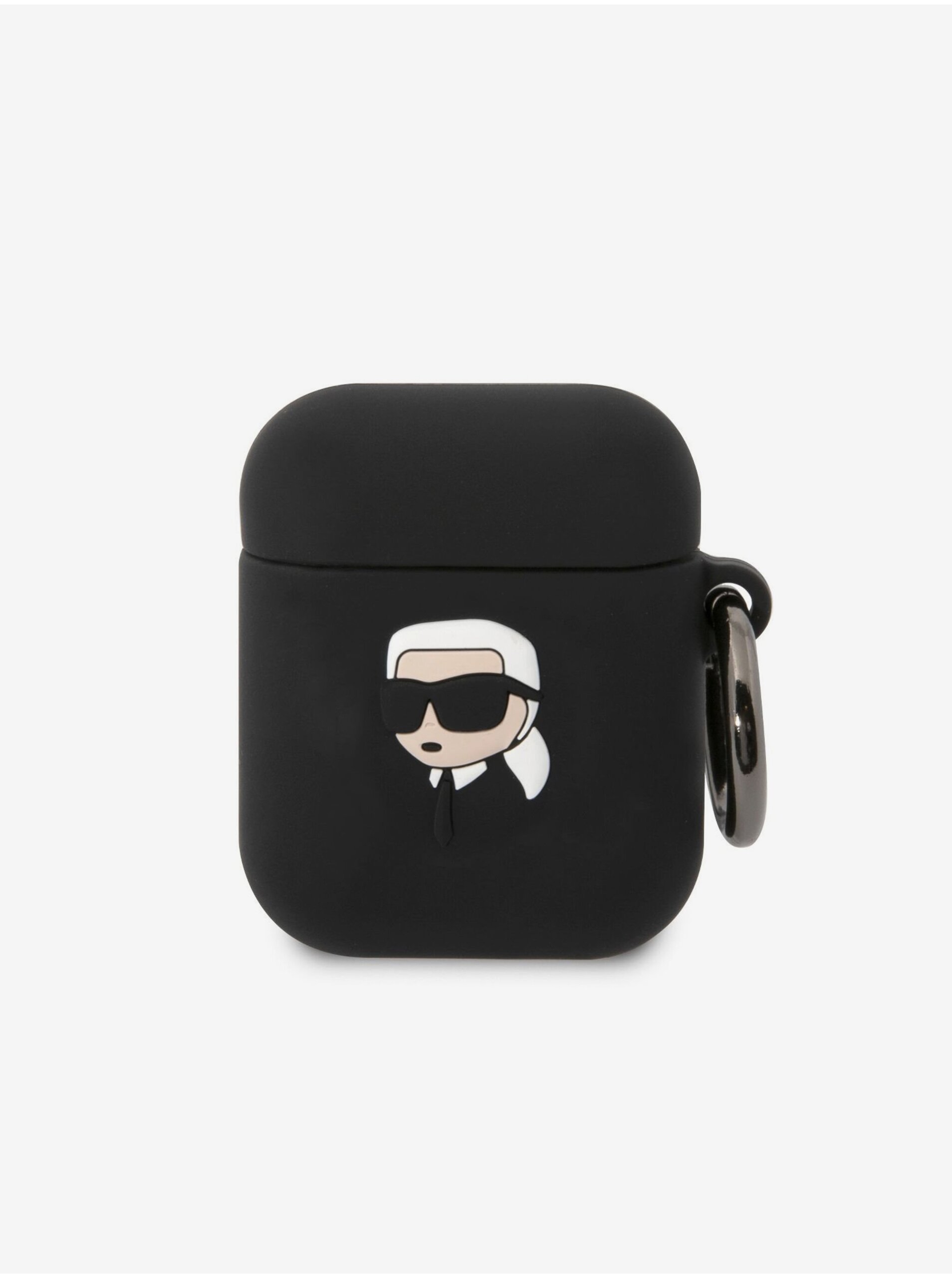 Levně 3D Logo NFT Karl Head Silikonové Pouzdro pro Airpods 1/2 Black Karl Lagerfeld