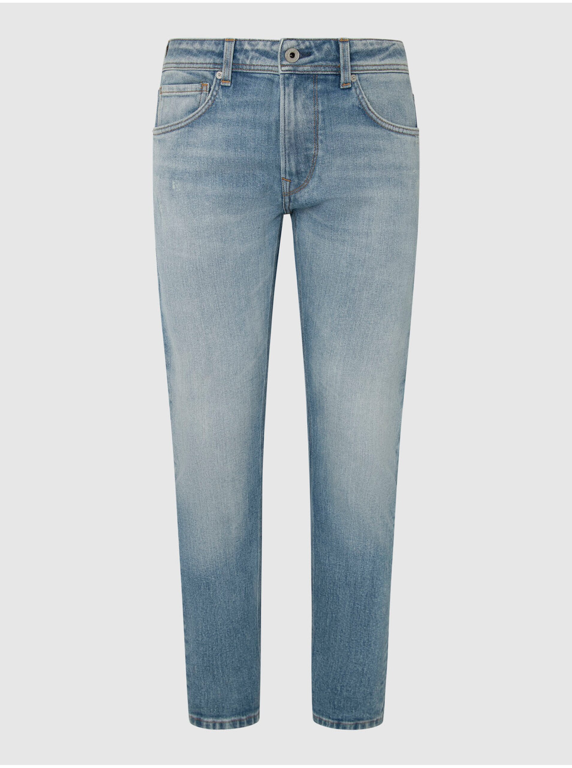 Levně Světle modré pánské straight fit džíny Jeans Pepe Jeans