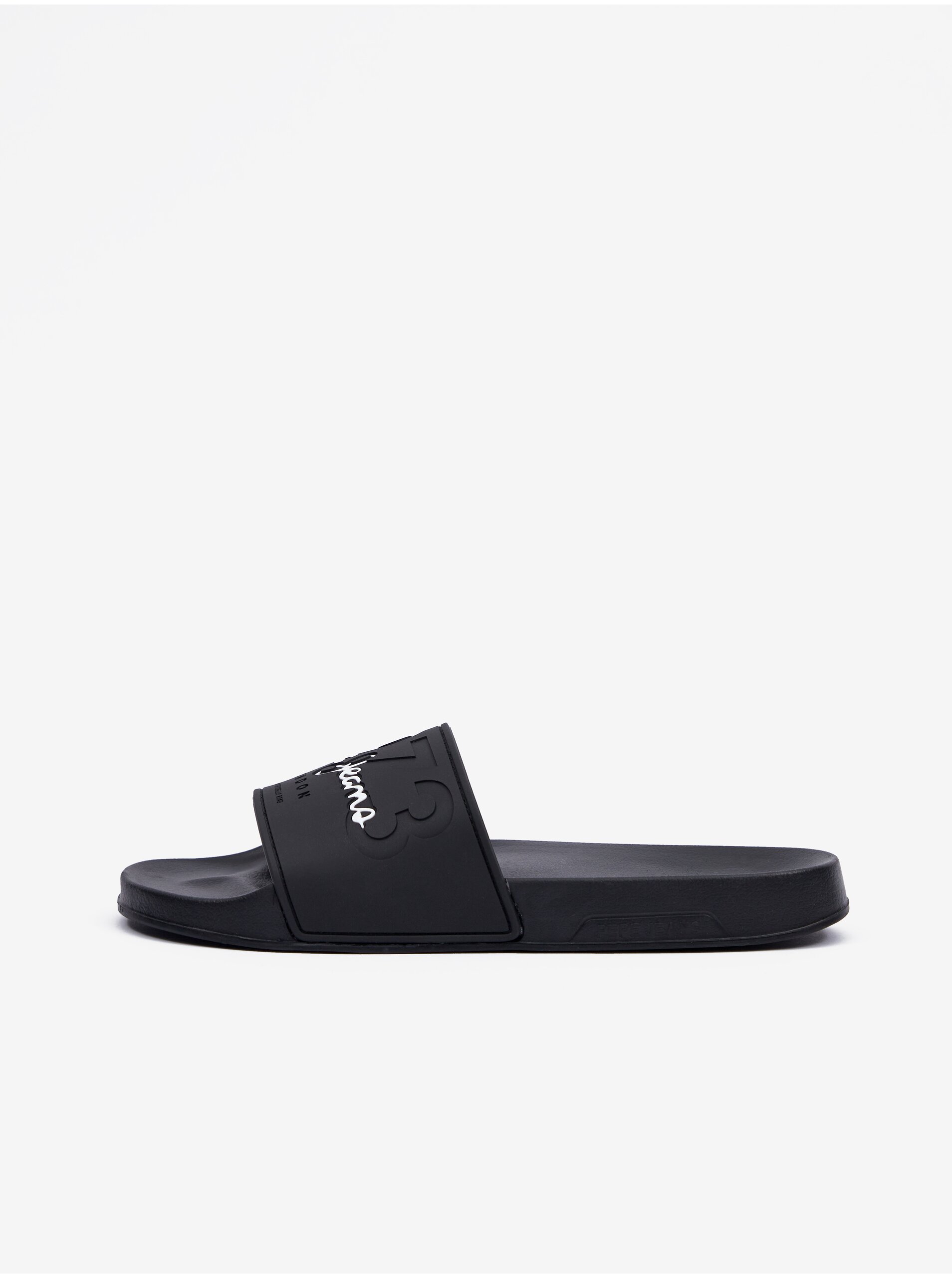 Černé pánské pantofle Pepe Jeans Slider Young