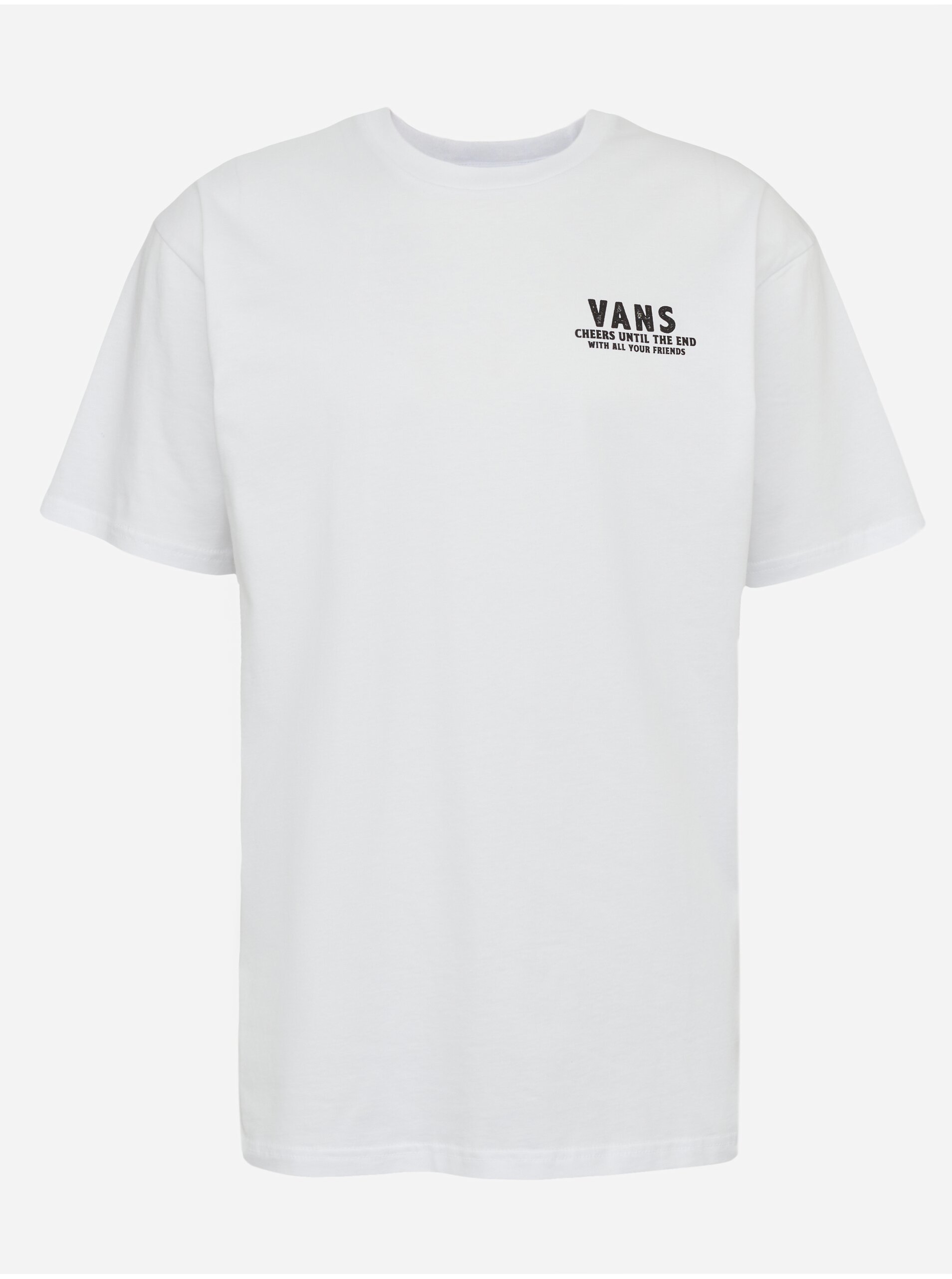 Levně Bílé pánské tričko Vans