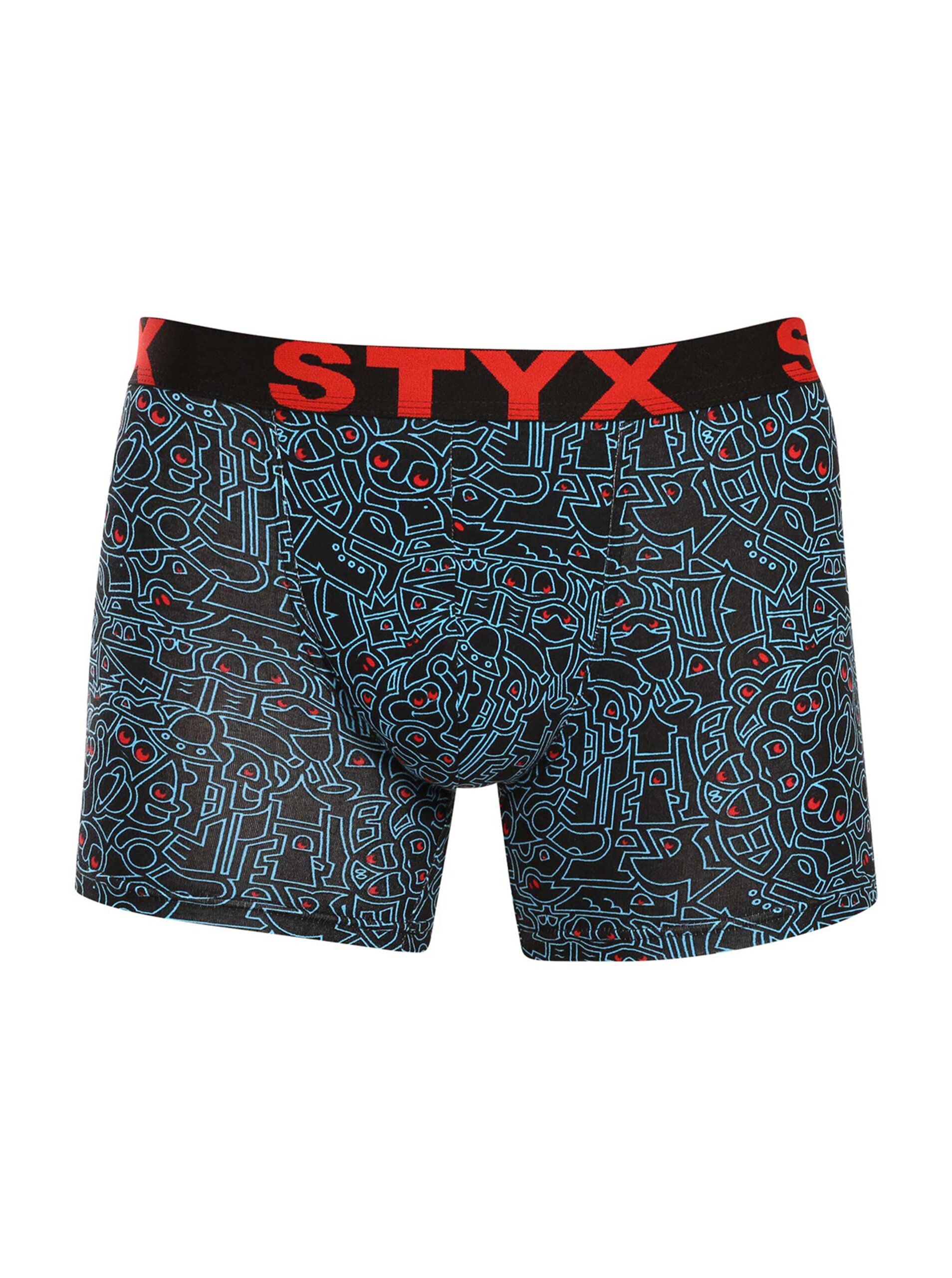 Pánské boxerky Styx long art sportovní guma doodle (U1256/2)