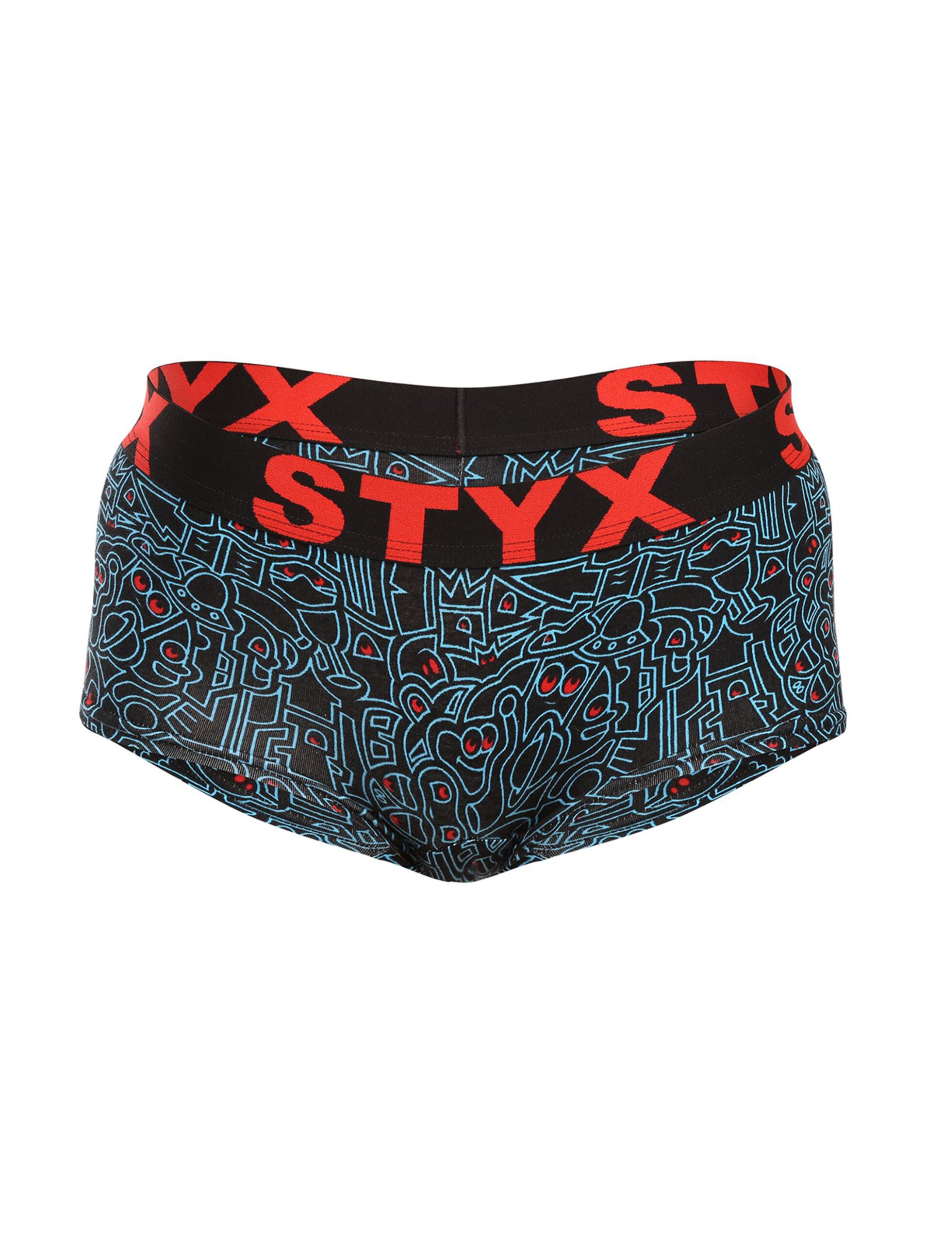 Dámské kalhotky Styx art s nohavičkou doodle