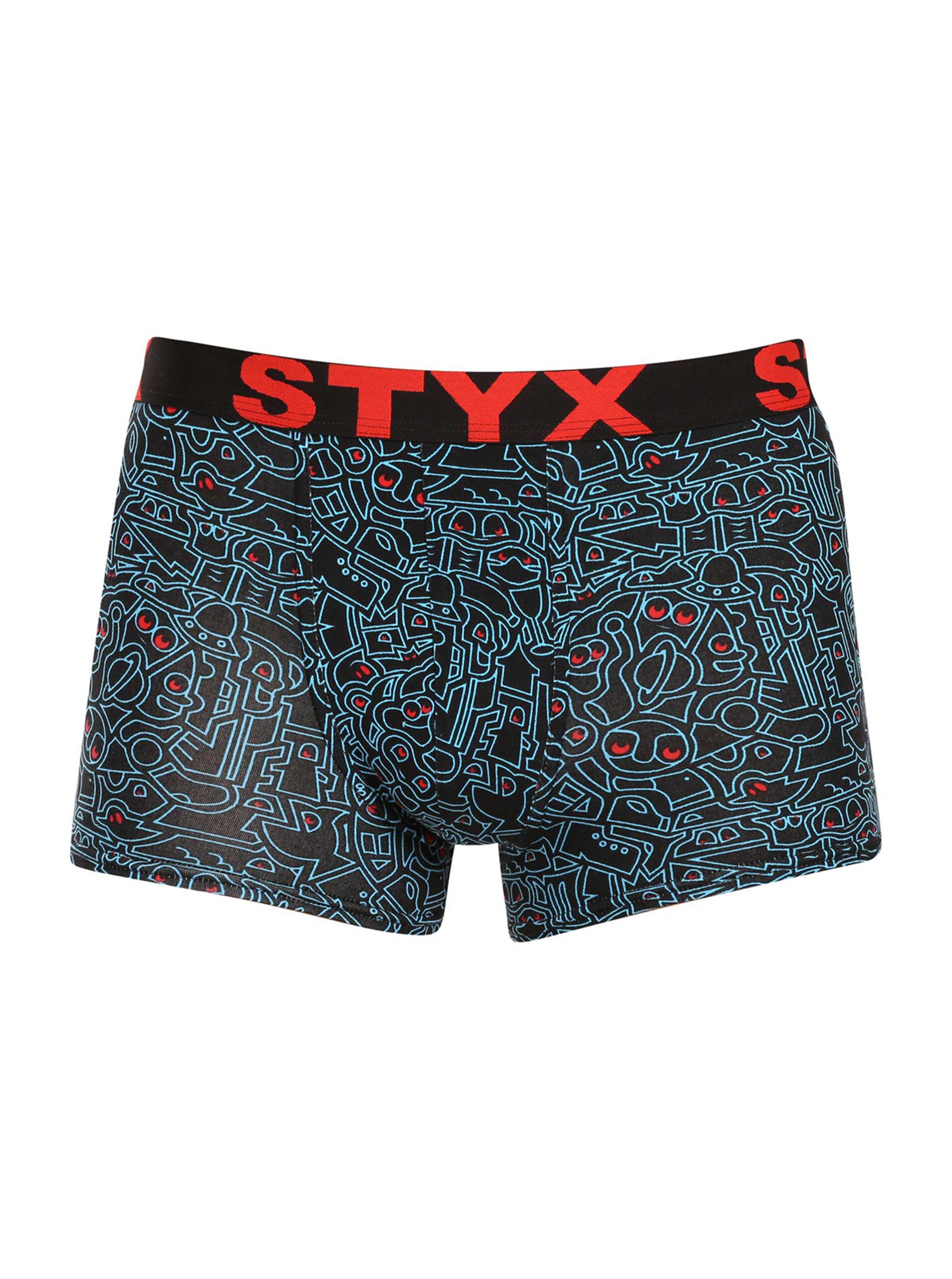 Pánské boxerky Styx art sportovní guma doodle (G1256/2)