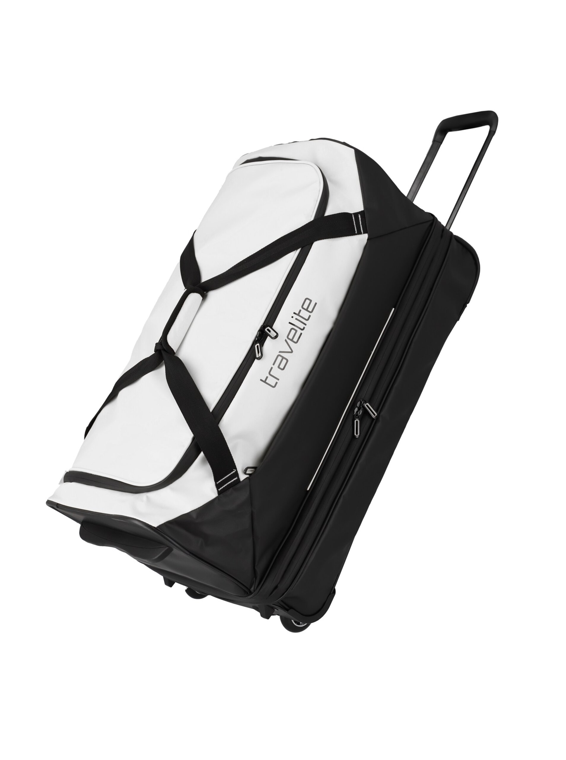 Cestovná taška Travelite Basics Wheeled Duffle exp. Black/white