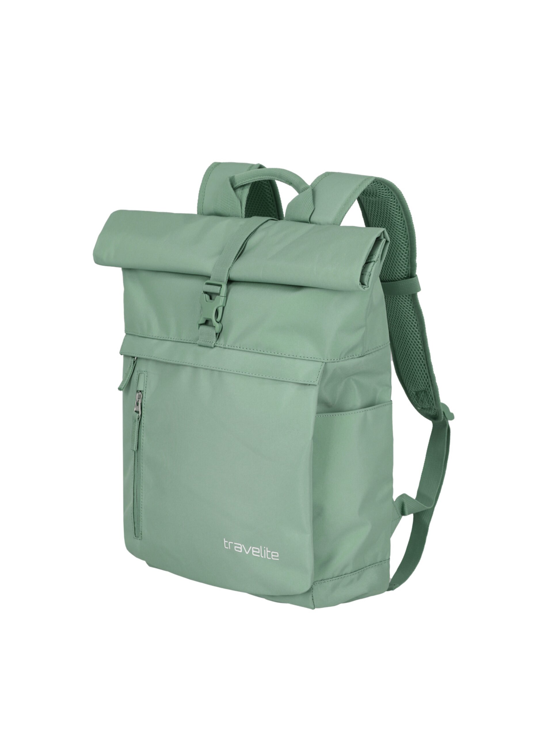 Batoh Travelite Basics Roll-up Backpack Light green