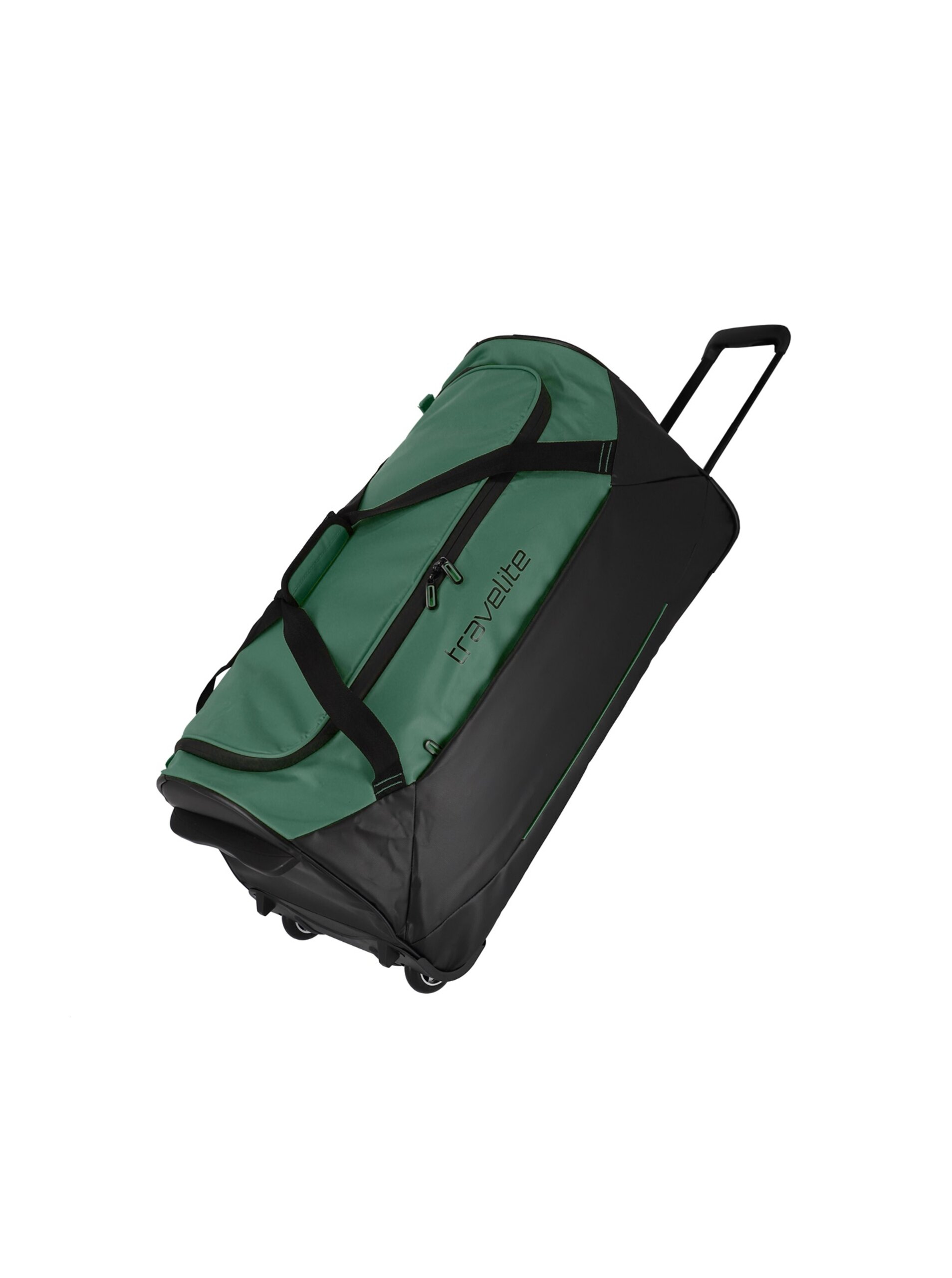 Levně Cestovní taška Travelite Basics Trolley Travel Bag Black/green