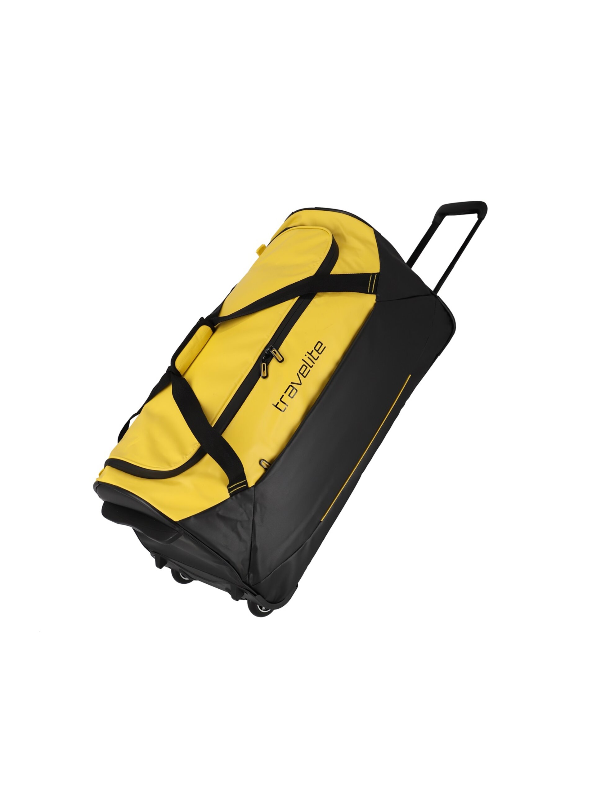 Lacno Cestovná taška Travelite Basics Trolley Travel Bag Black/Yellow