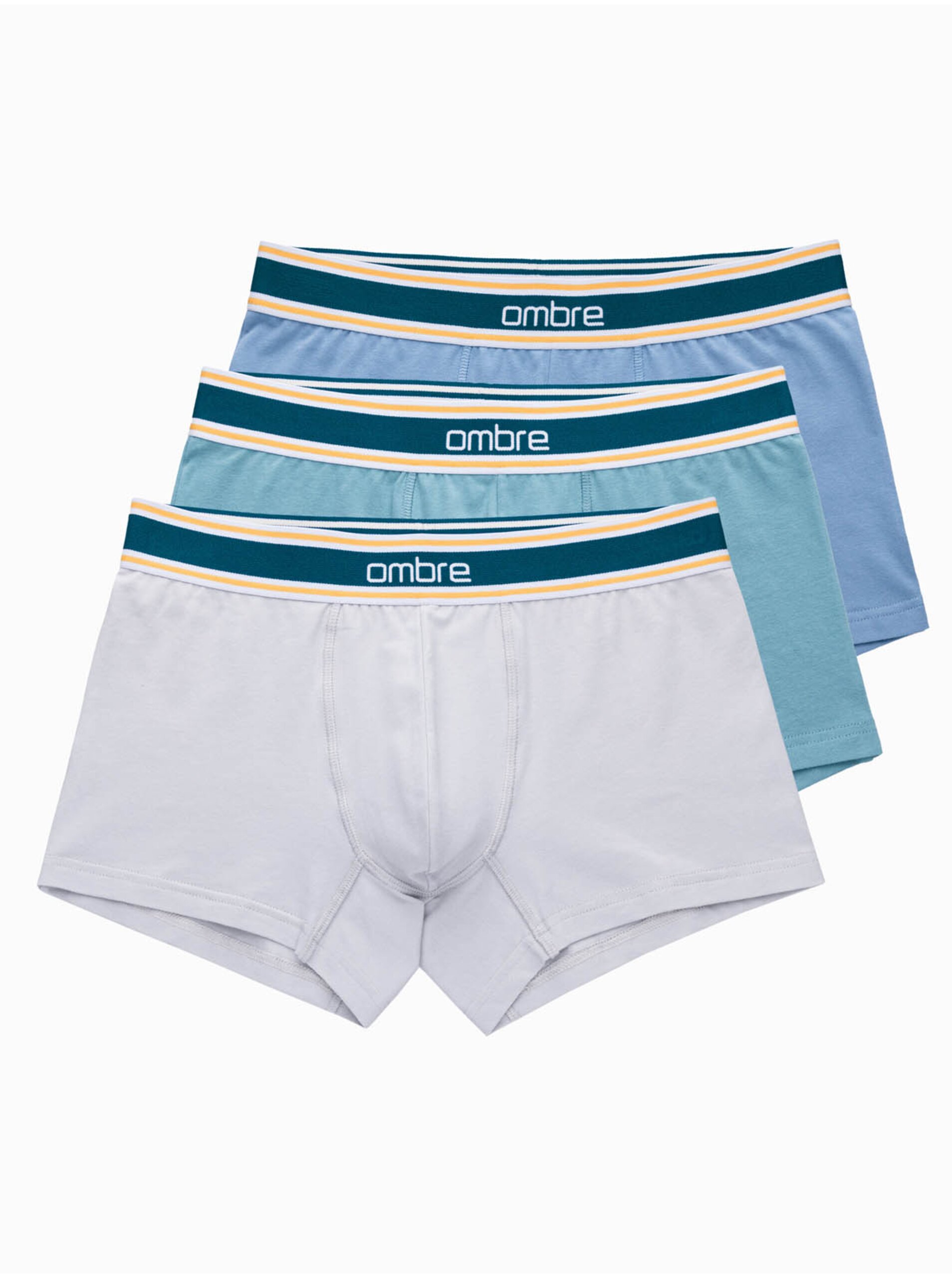 Klasické pánské boxerky s ozdobnou gumou v pase Ombre Clothing