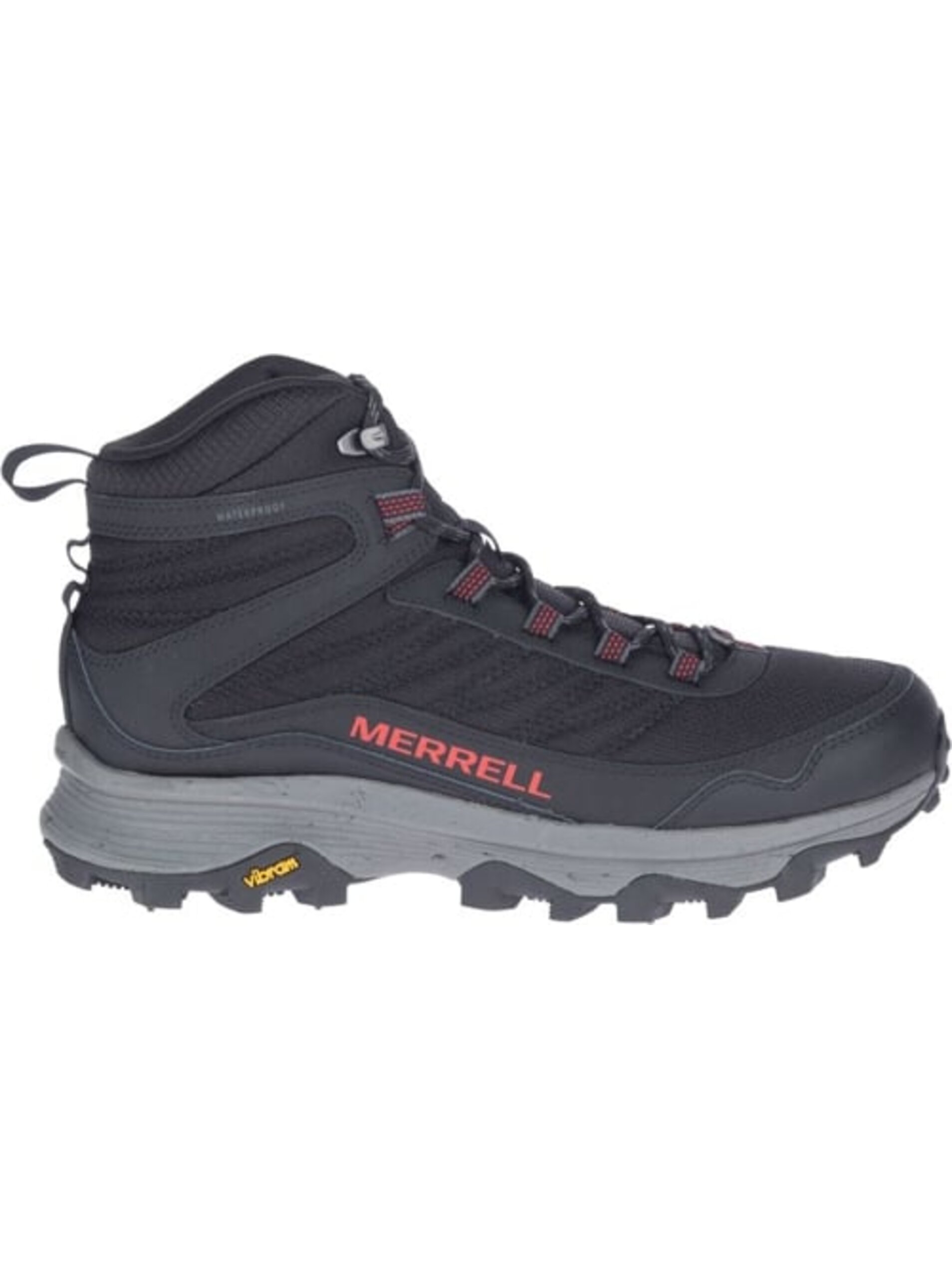 Čierne pánske členkové outdoorové tenisky MERRELL Moab Speed ​​MID WP Spike