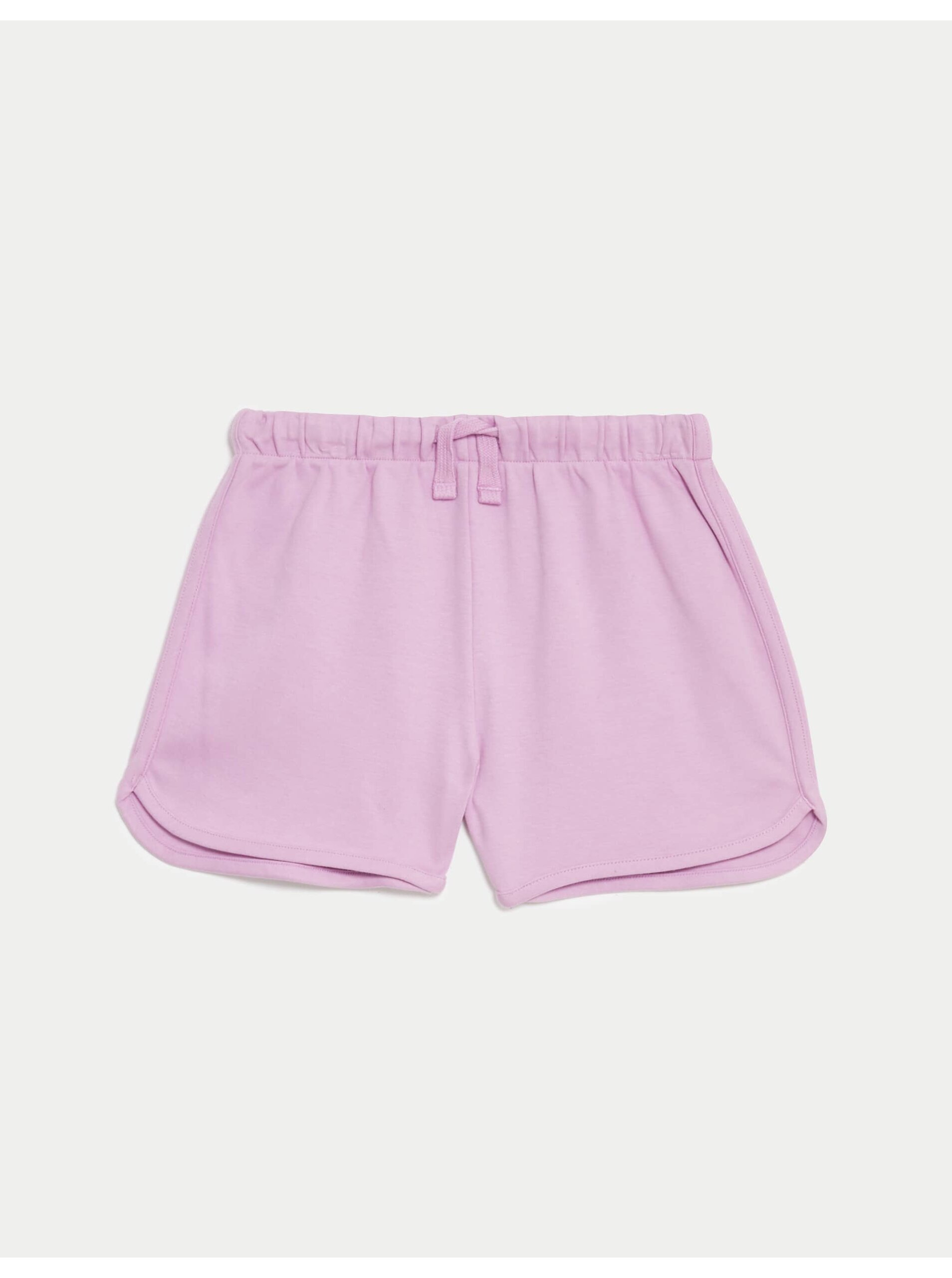 Běžecké šortky z čisté bavlny (2–8 let) Marks & Spencer fialová