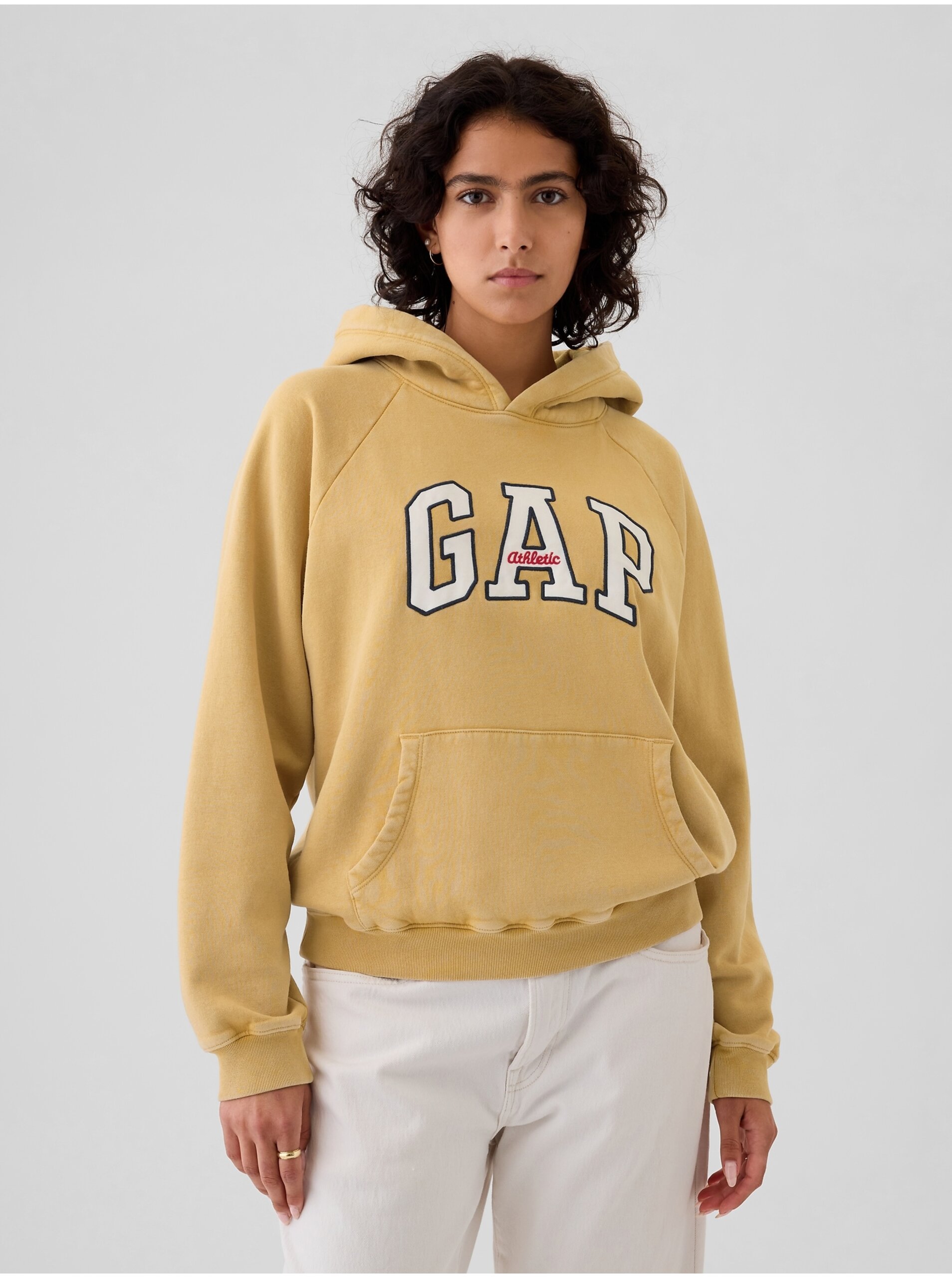 Mikina GAP Logo Pullover Hoodie Honey Im Home XS