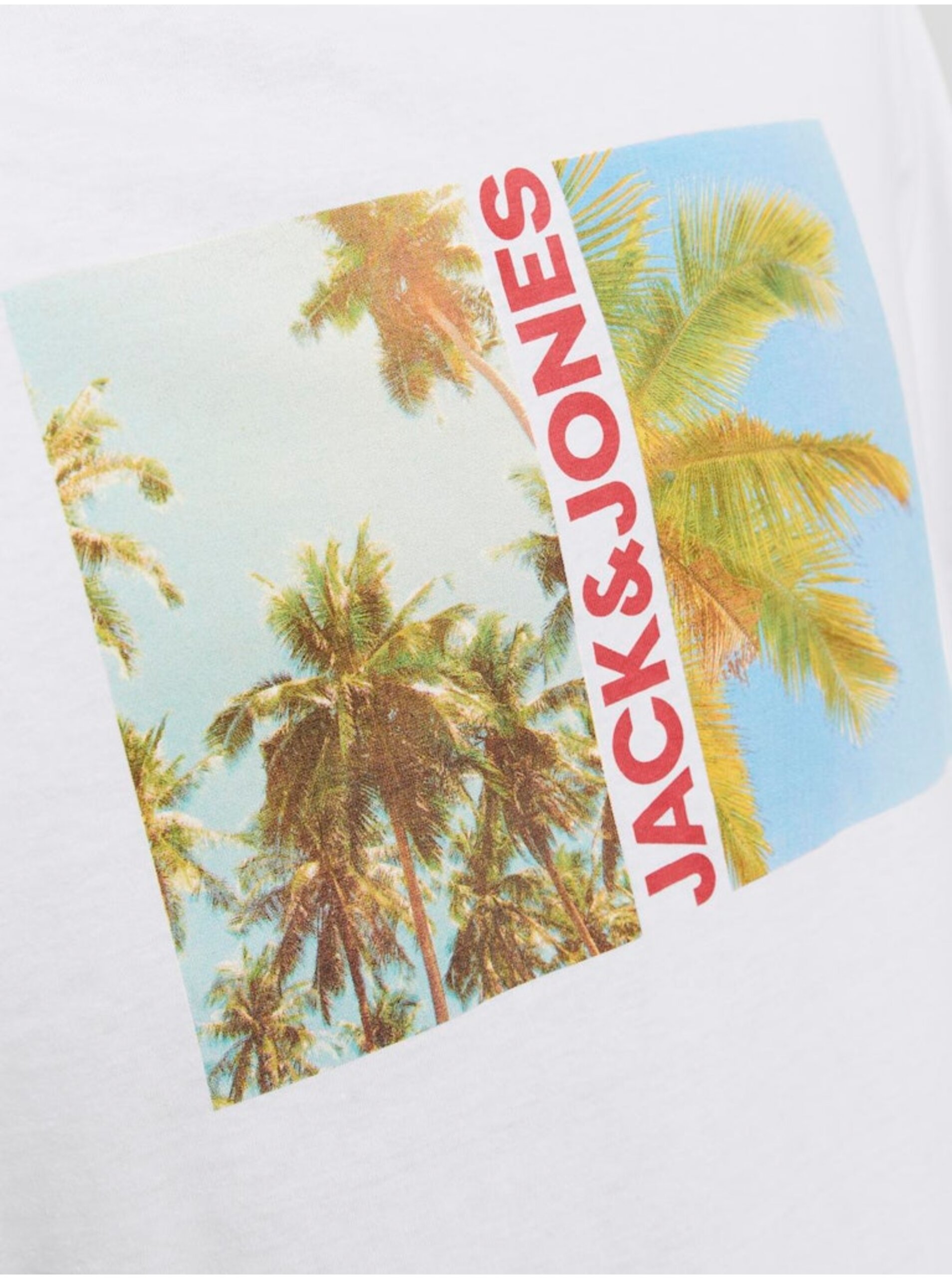 Bílé pánské tričko Jack & Jones Navin