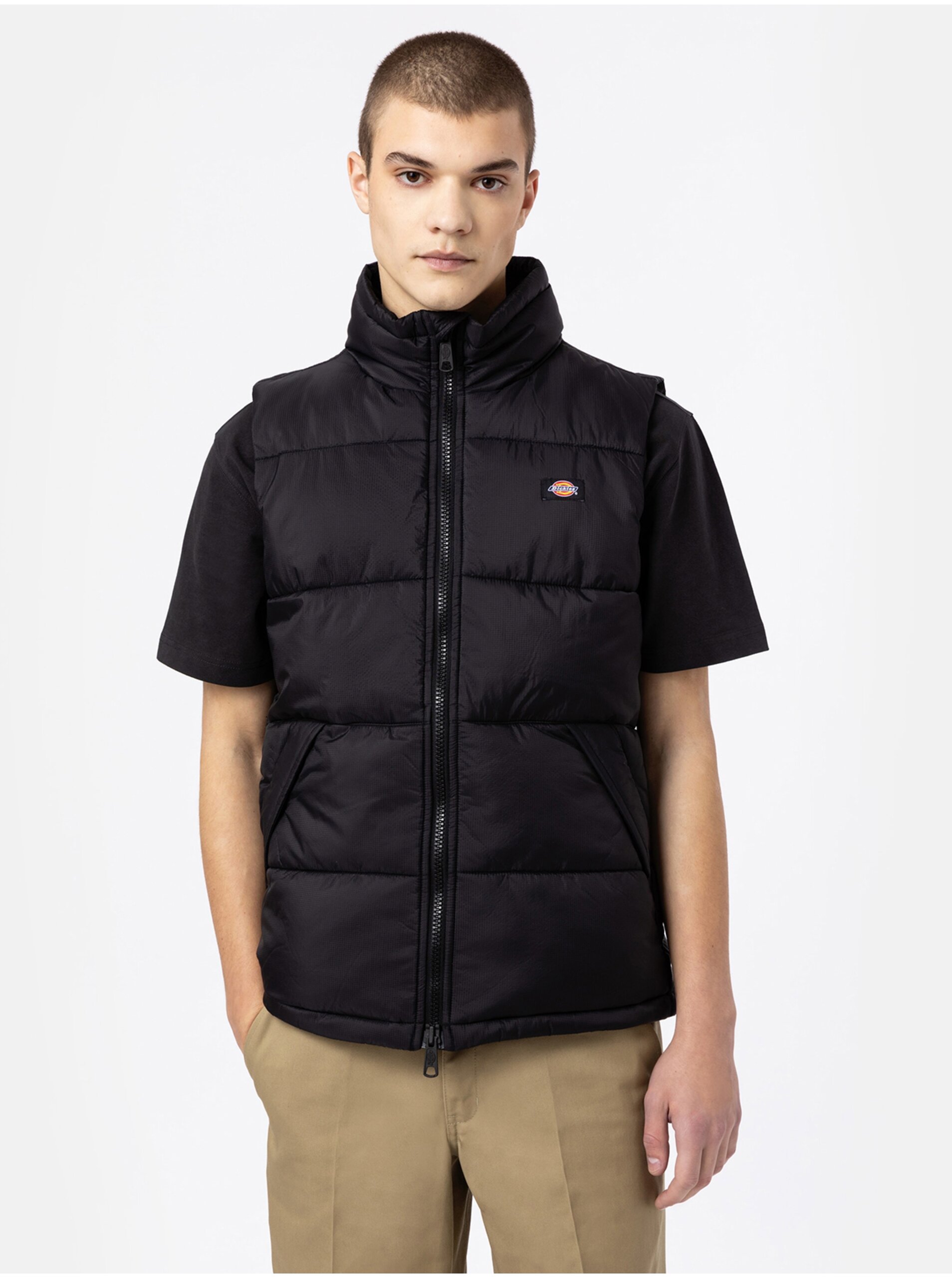 Černá pánská prošívaná vesta Dickies Waldenburg