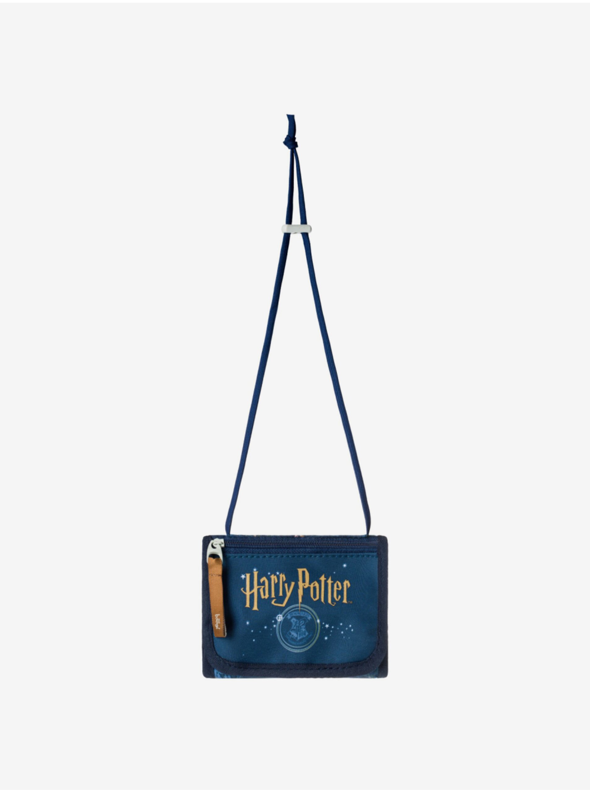 Modrá peňaženka na krk Baagl Harry Potter Bradavice