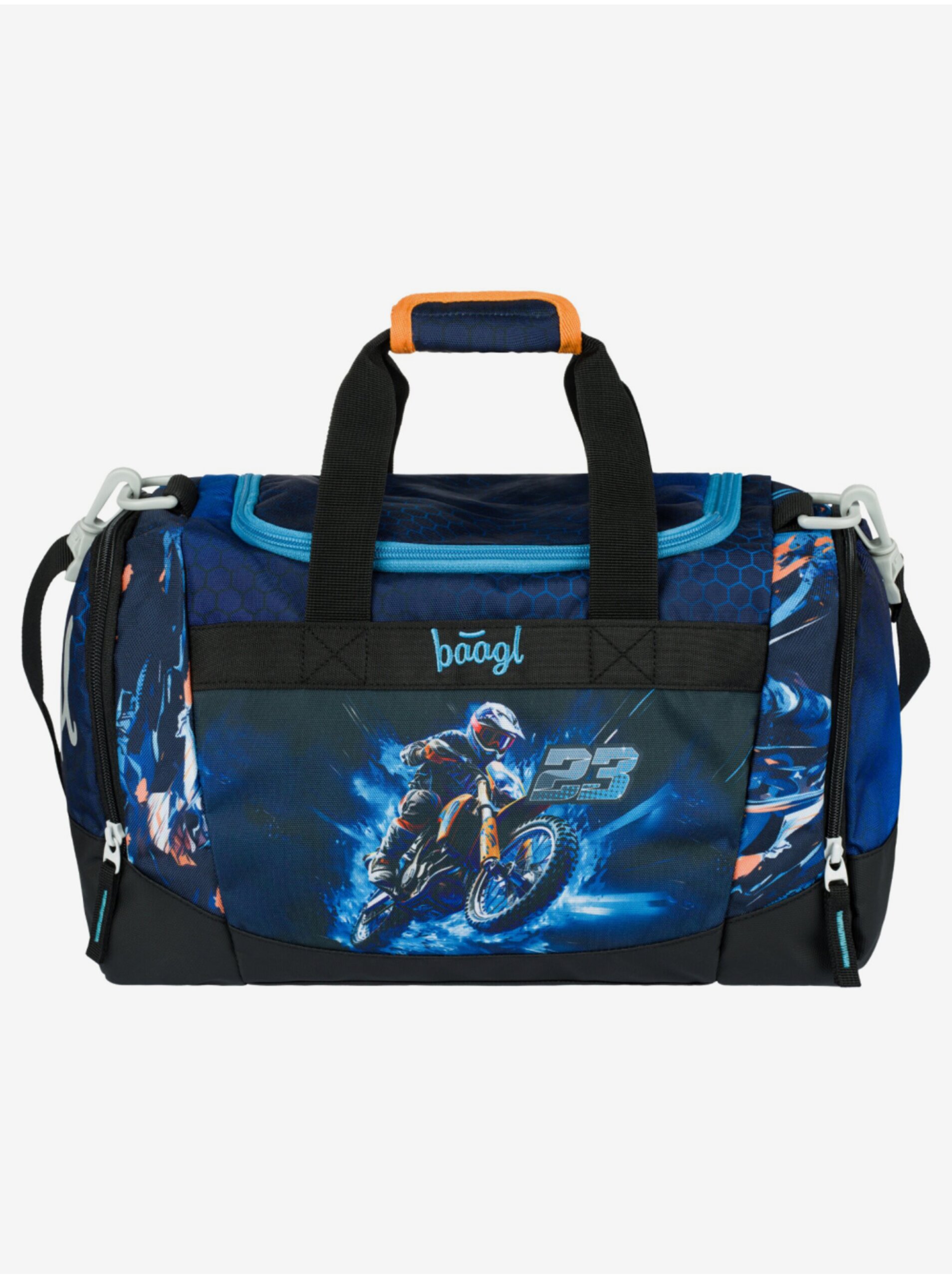Modrá Dětská sportovní taška Motorka Baagl
