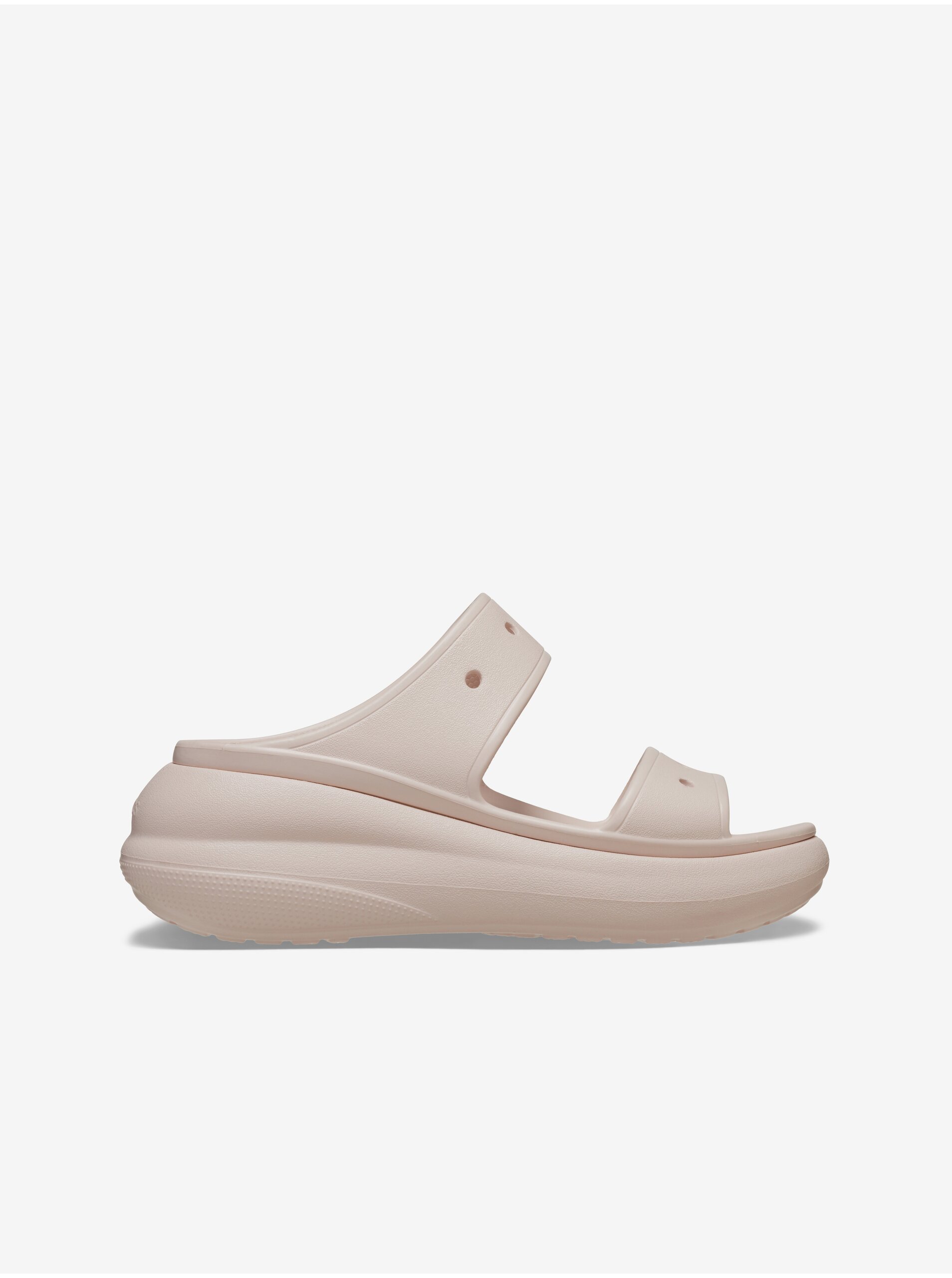 Světle růžové dámské pantofle Crocs