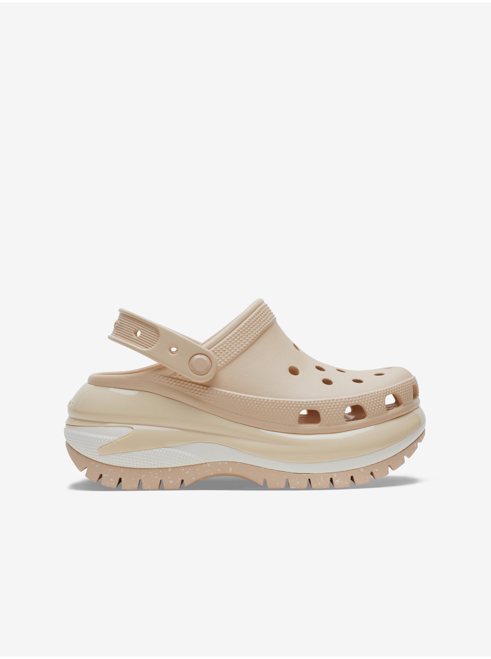 Béžové dámské pantofle Crocs
