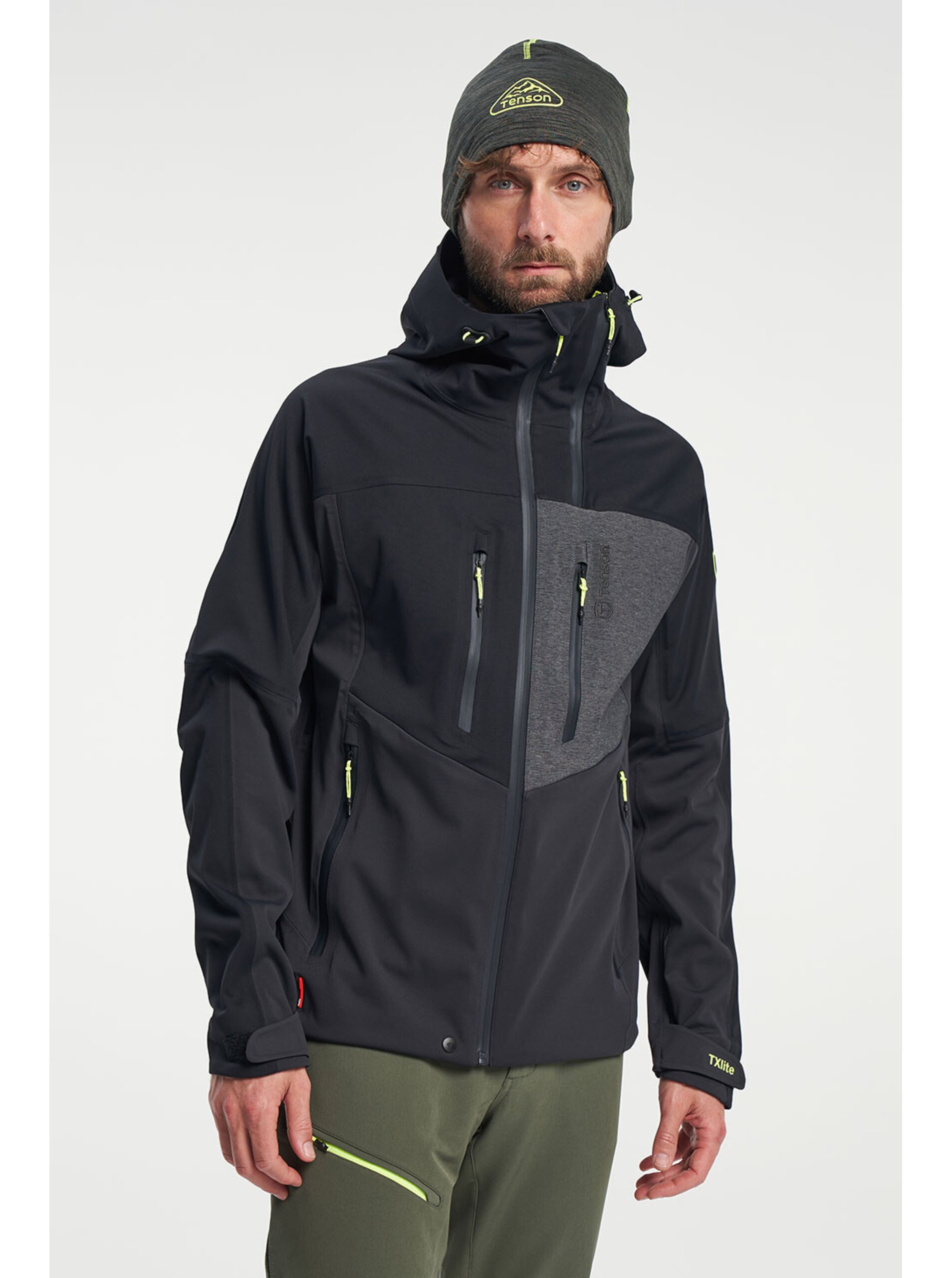 pánská skialpová softshellová bunda TENSON Touring Softshell M tmavě šedá