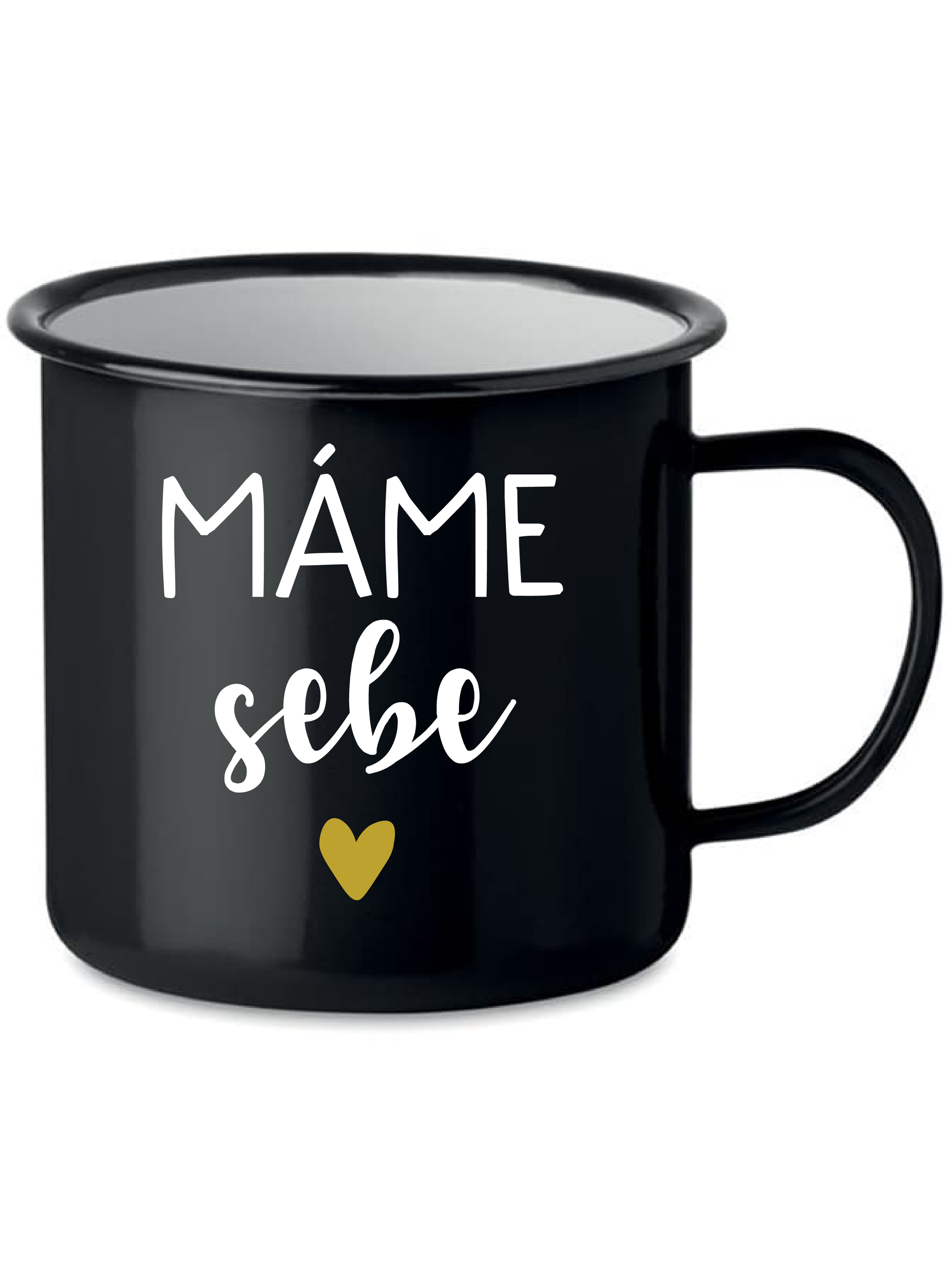 MÁME SEBE - černý plecháček 350 ml