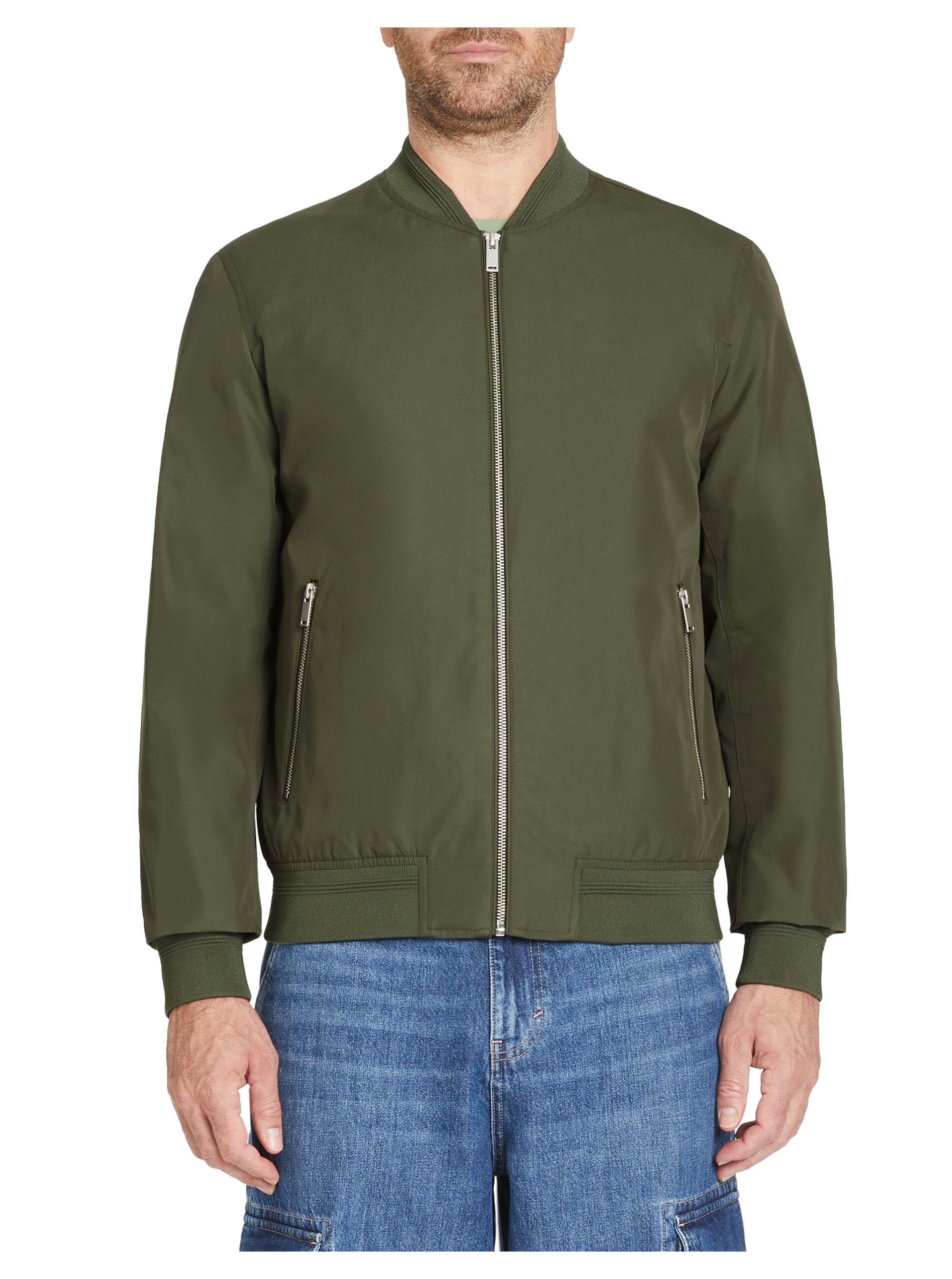Khaki pánský bomber Celio Jubombe1