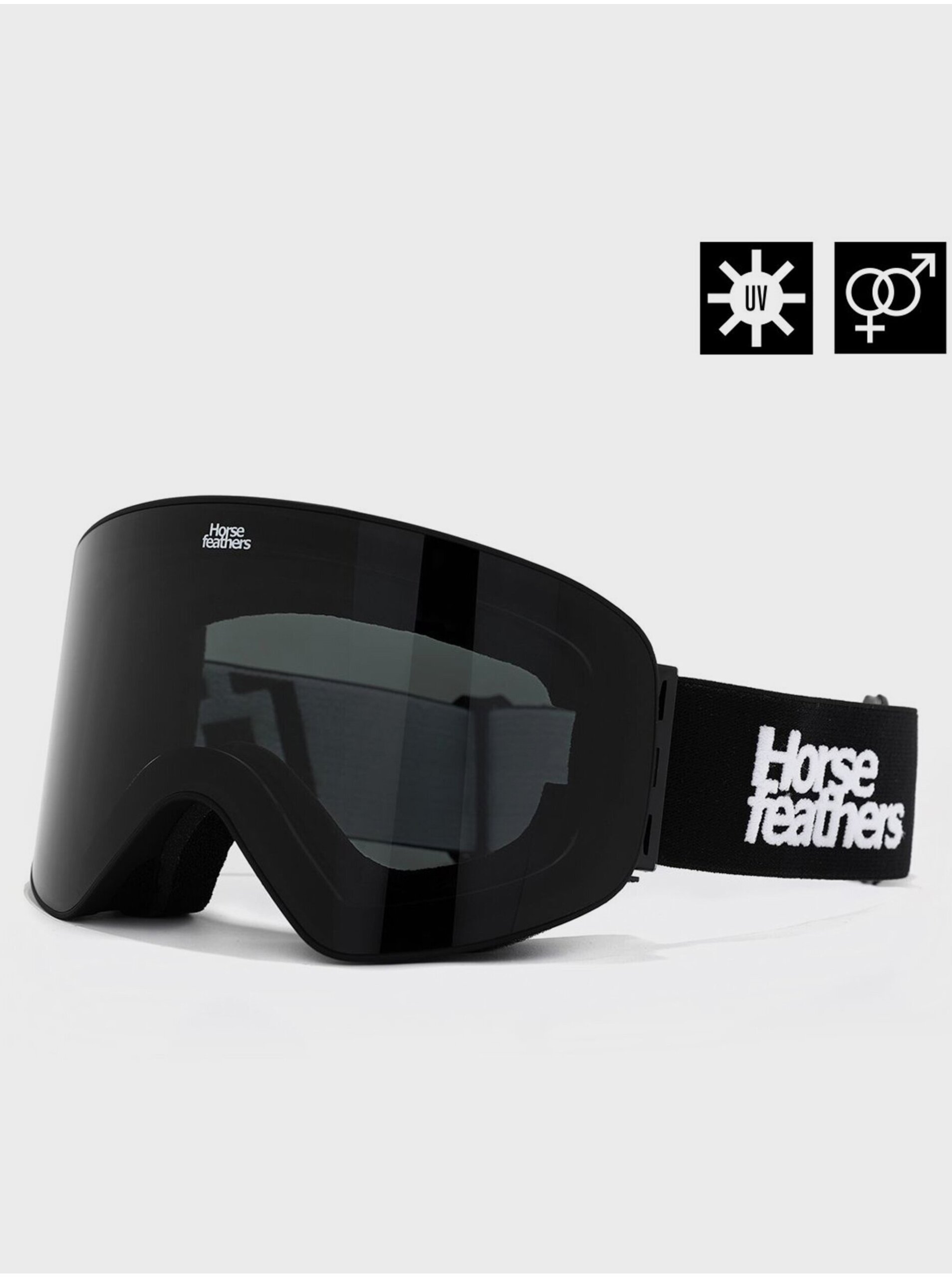 Snowboardové brýle Edmond - black/smoke HORSEFEATHERS