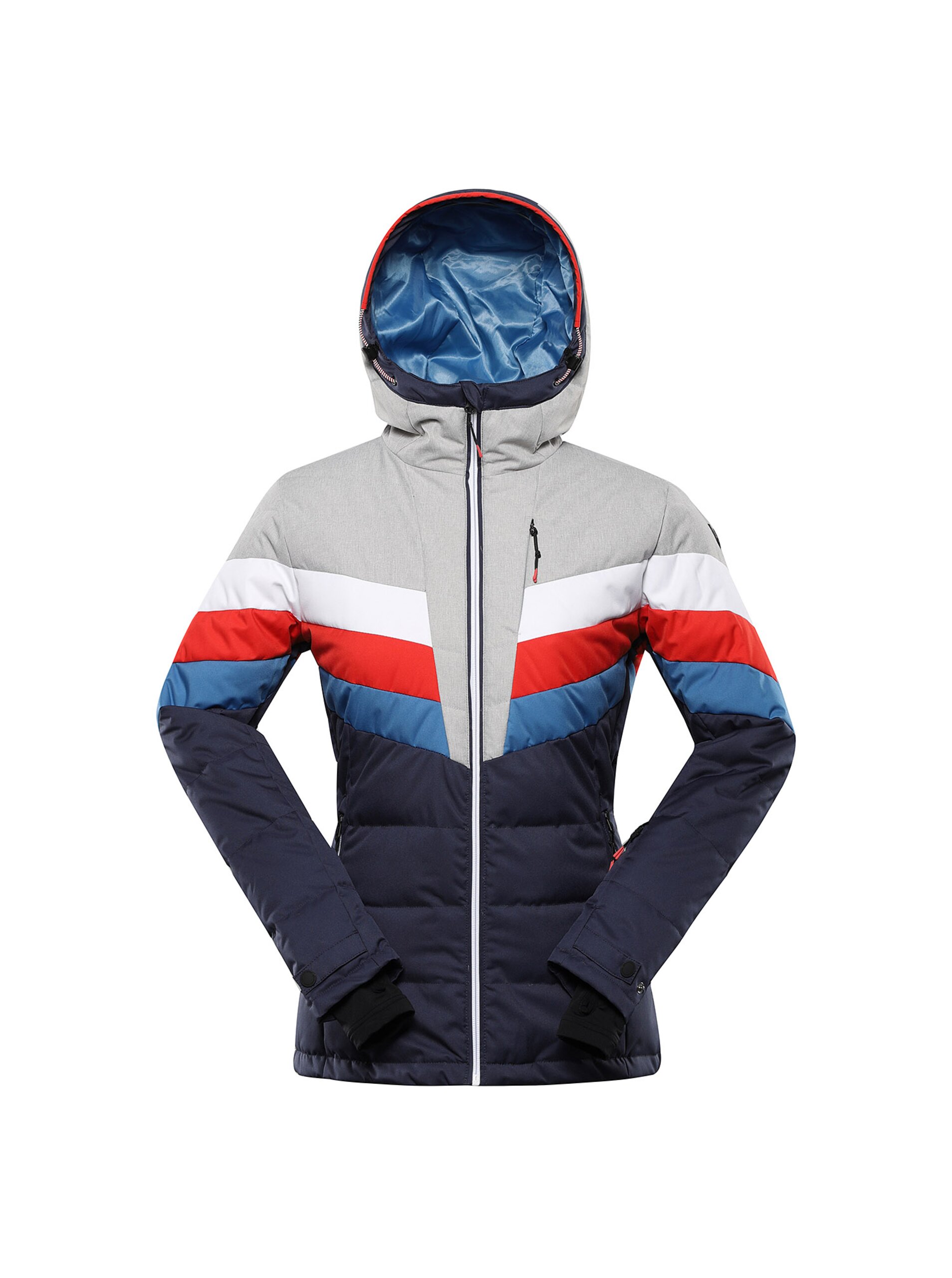 Dámská péřová lyžařská bunda s membránou ptx ALPINE PRO FEEDRA mood indigo