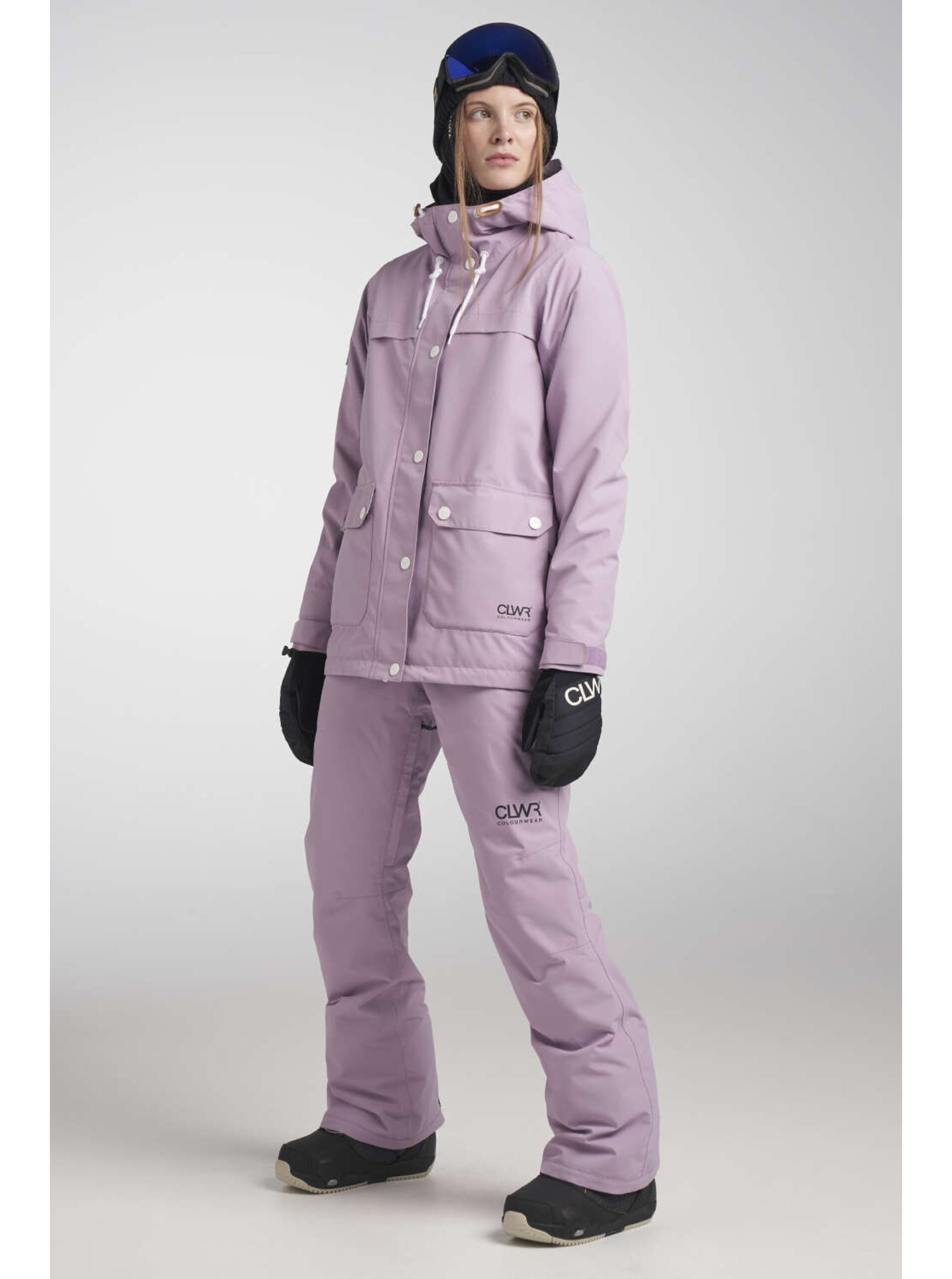 Levně Dámská Snowboardová Bunda Colourwear Ida W Světle Fialová