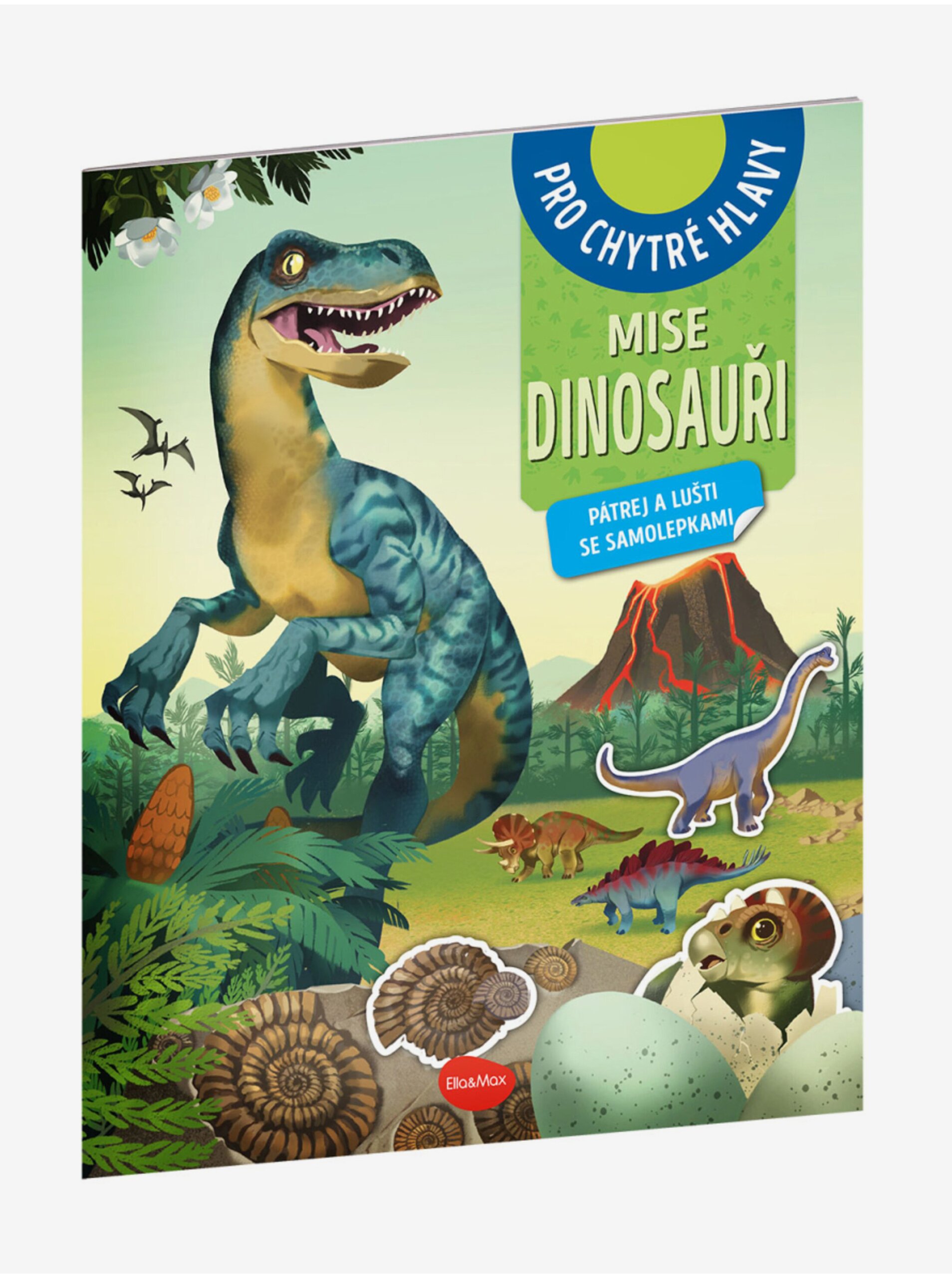 MISE DINOSAUŘI – Pátrej a lušti se samolepkami