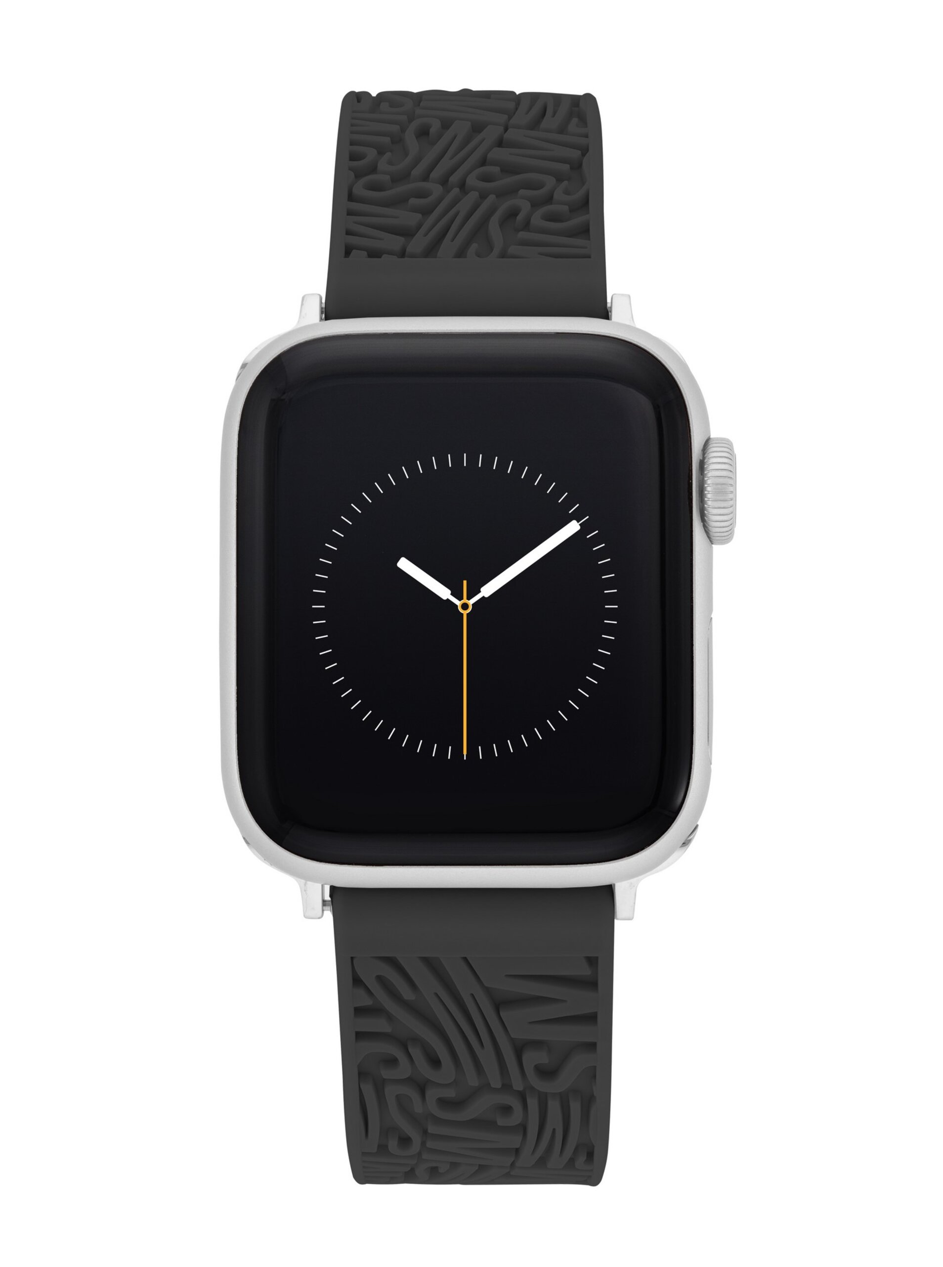 Levně Dámský černý silikonový řemínek Steve Madden pro Apple Watch 38/40/41mm, WS/1003BKSV384041