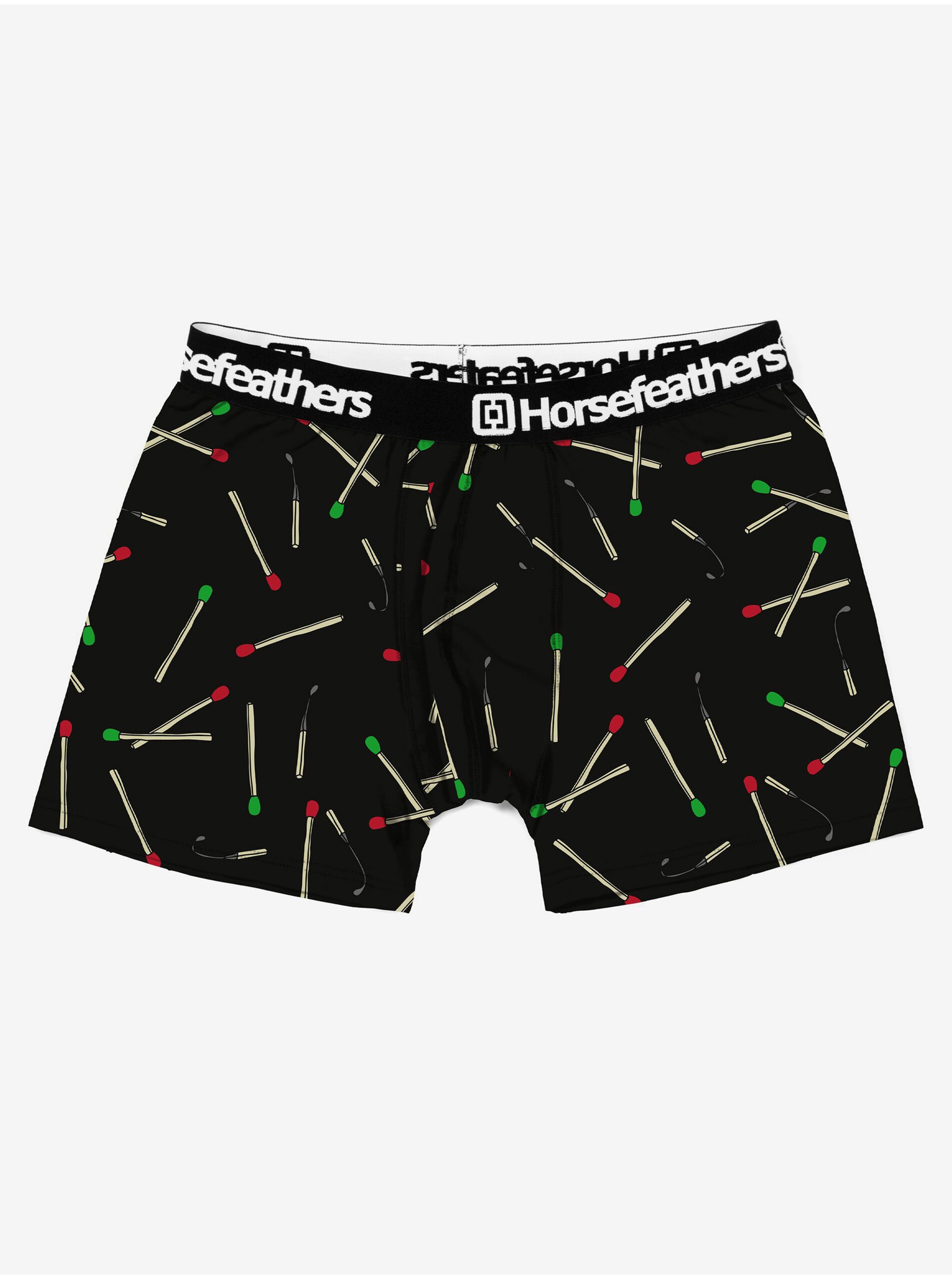 Levně Boxerky Sidney Horsefeathers - černá