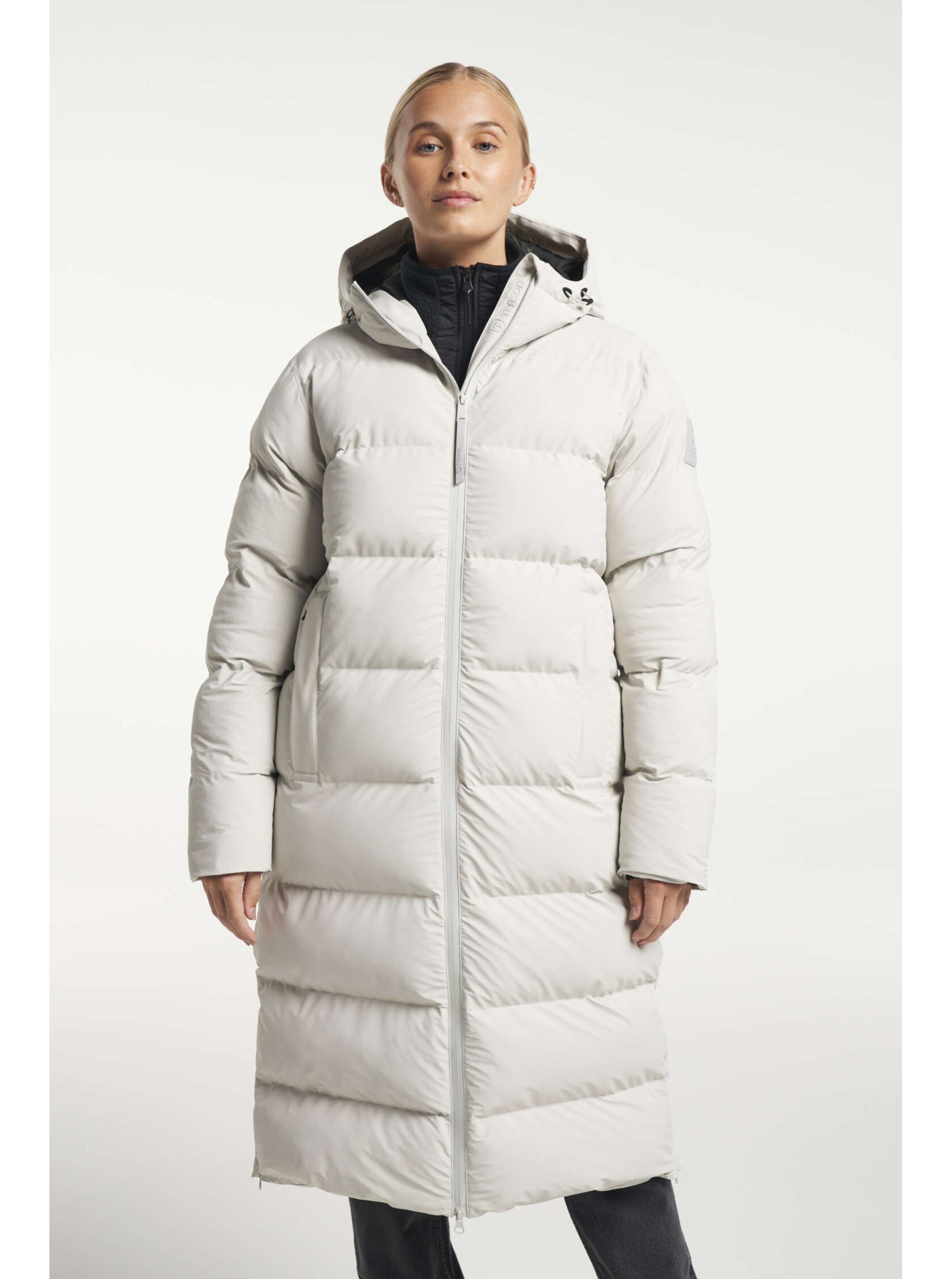 Dámský Zimní Lifestylový Kabát Tenson Chimi Coat W Světle Šedý