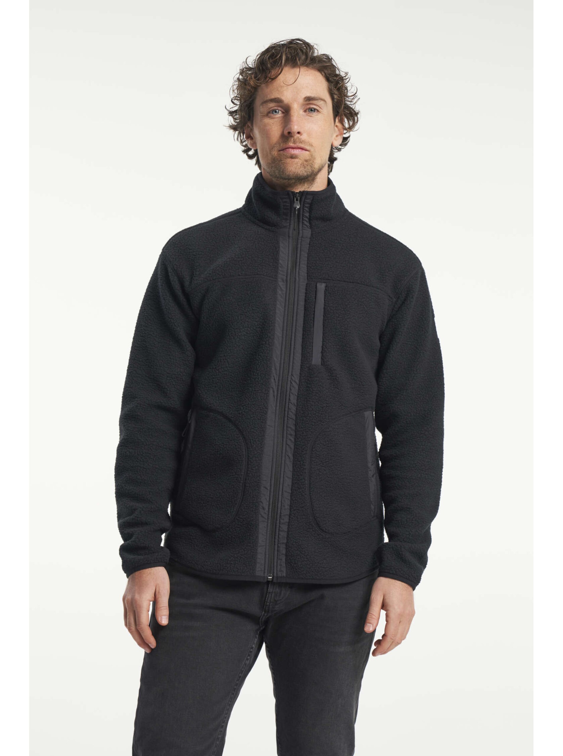 Pánská Fleecová Bunda Tenson Yoke Full Zip M Černá