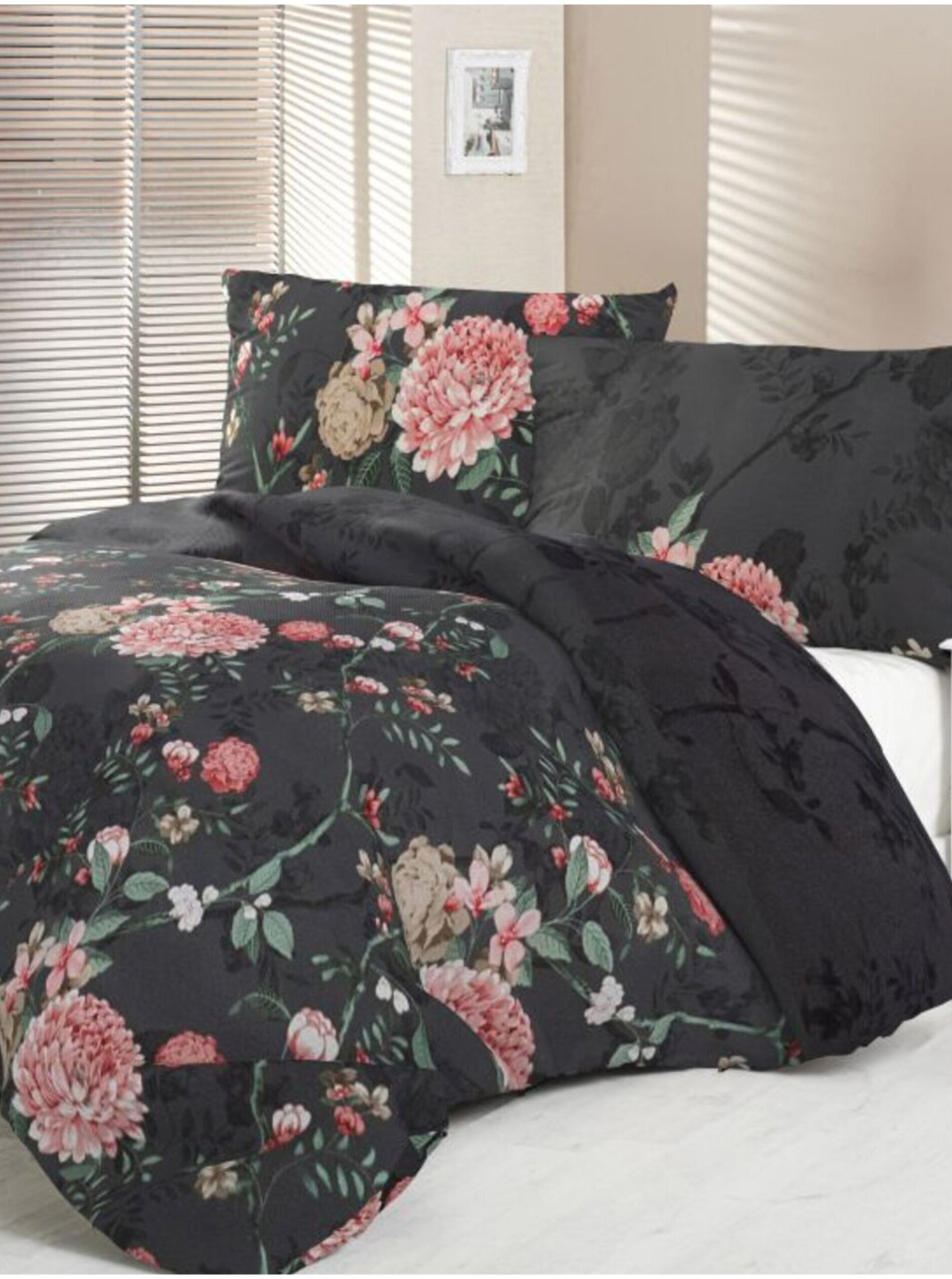 Saténové francouzské prodloužené povlečení LUXURY COLLECTION 1+2, 240x220, 70x90cm ALISA
