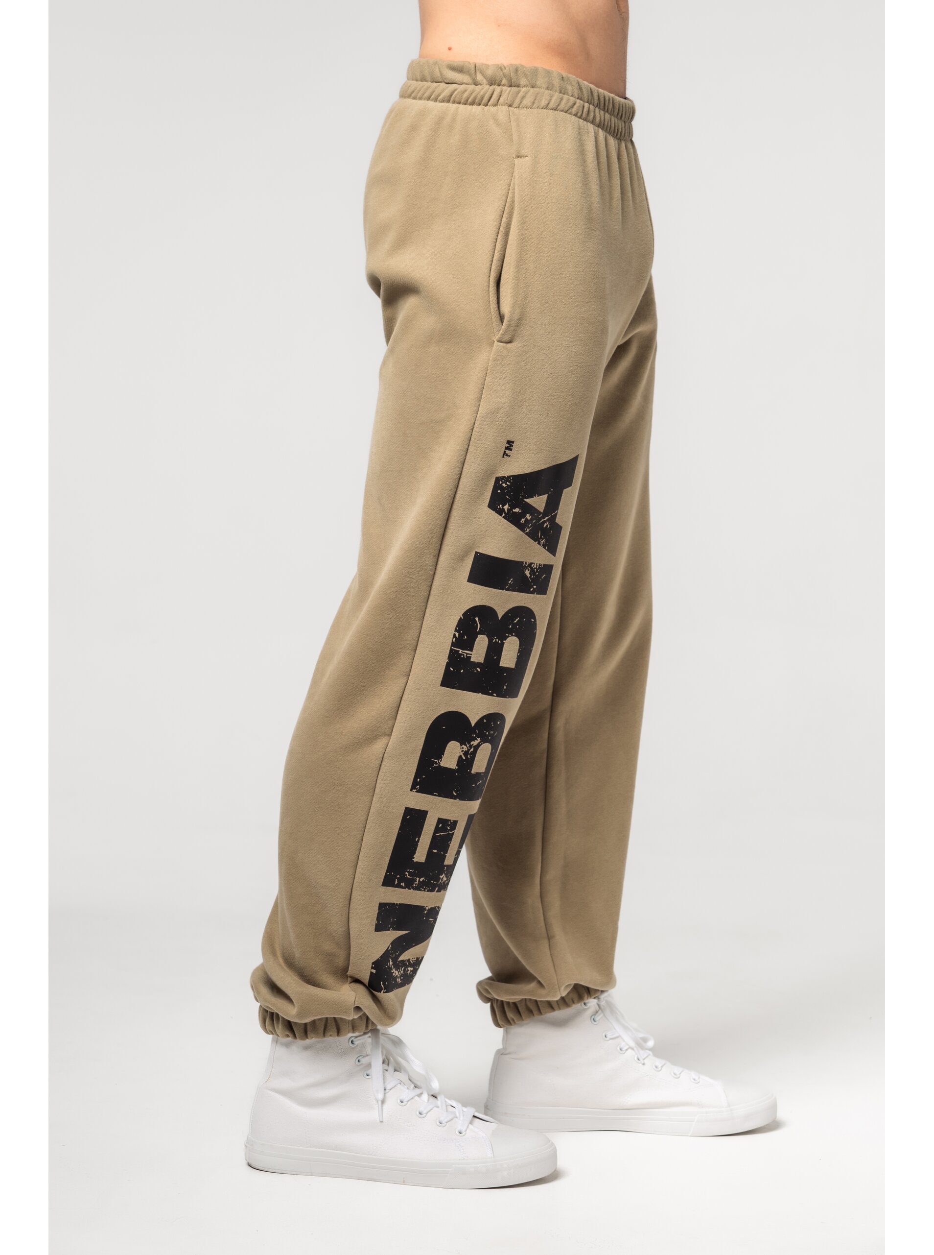 Volné baggy tepláky s kapsami GYM BRO 365