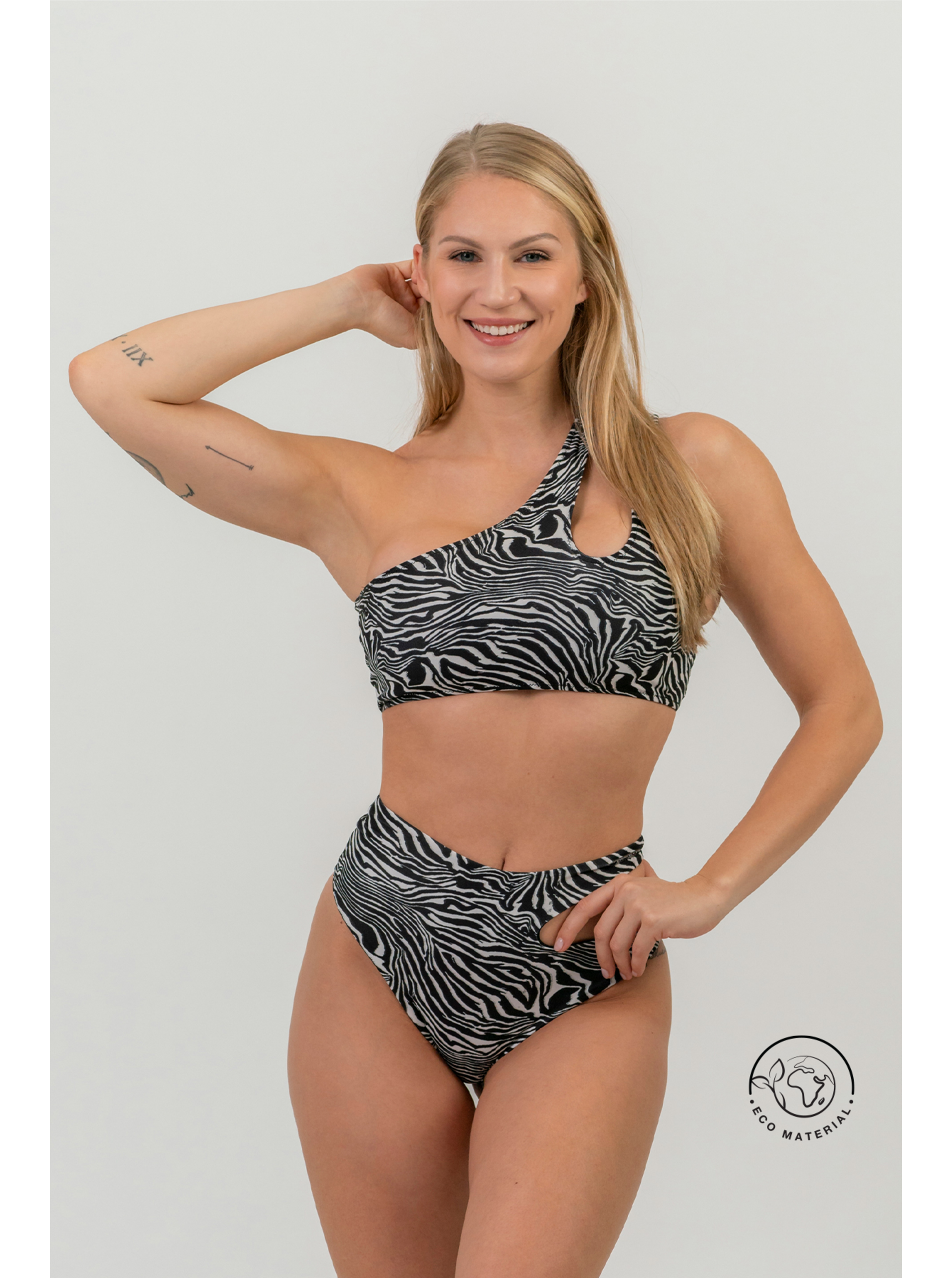 Lacno SÃO GONÇALO bikini vrchný diel - zebra 764 Nebbia